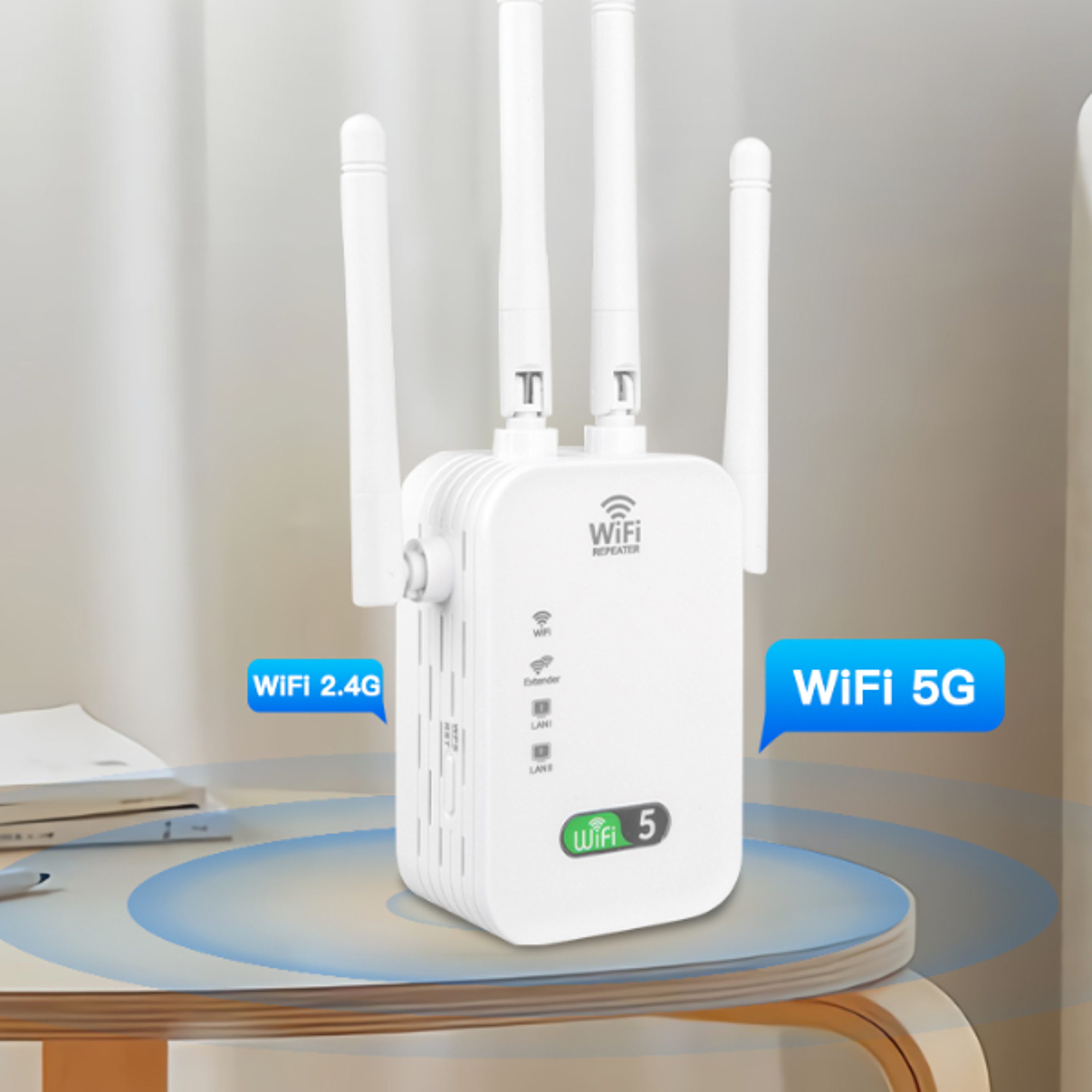 dual band wifi range extender & signal booster for home and office