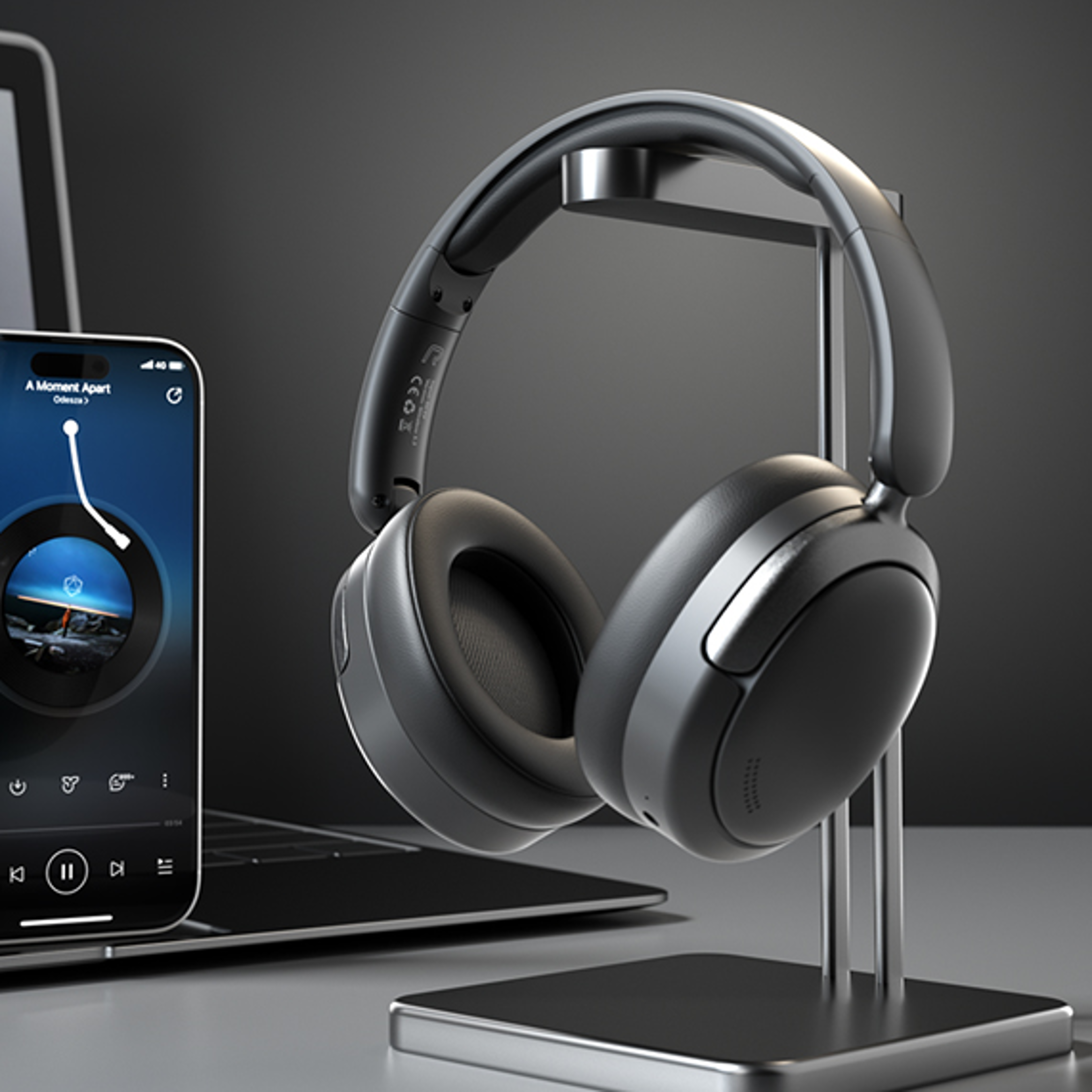 bluetooth wireless gaming headphones with hifi stereo sound & long battery life