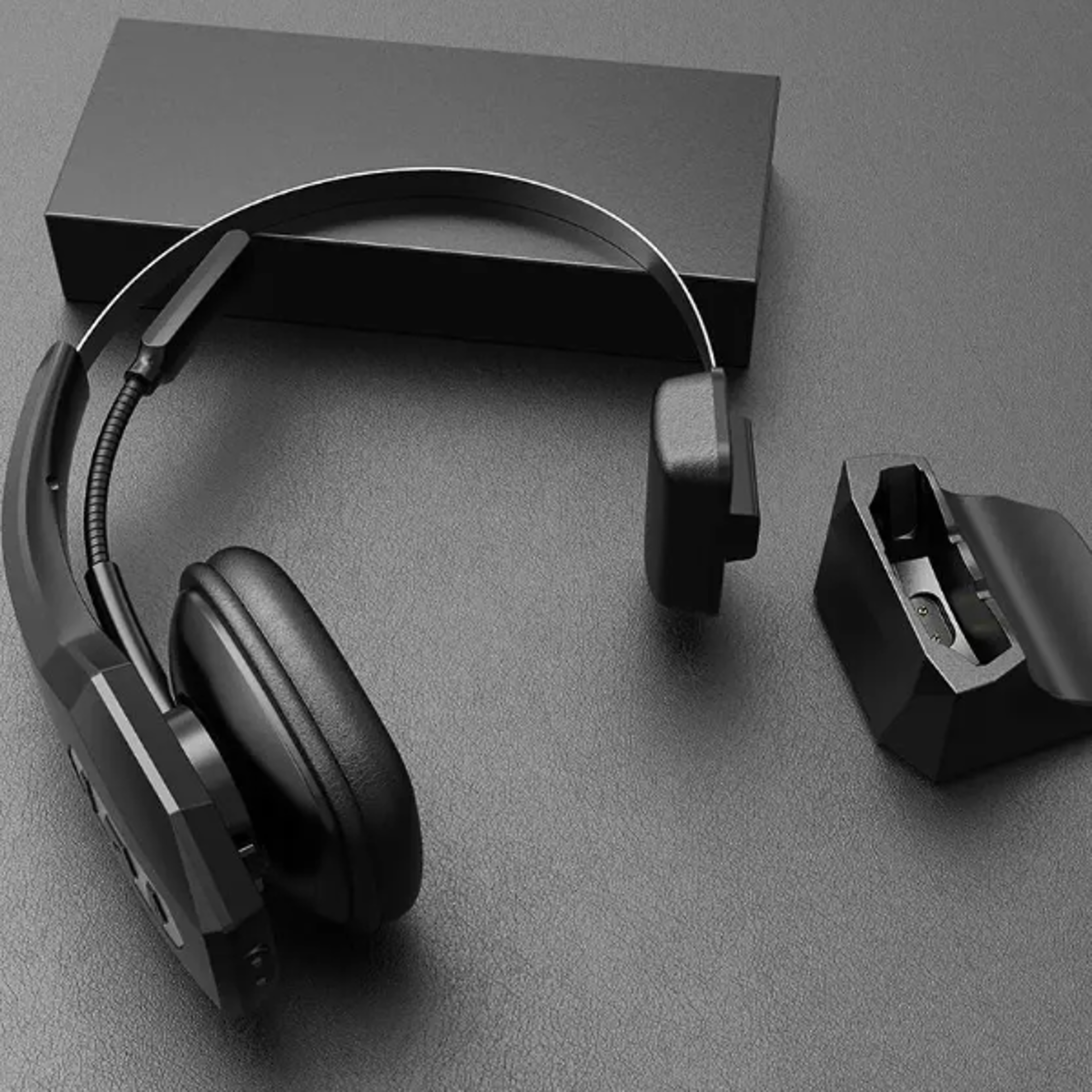 bluetooth trucker headset single ear wireless noise cancelling mic hands free battery