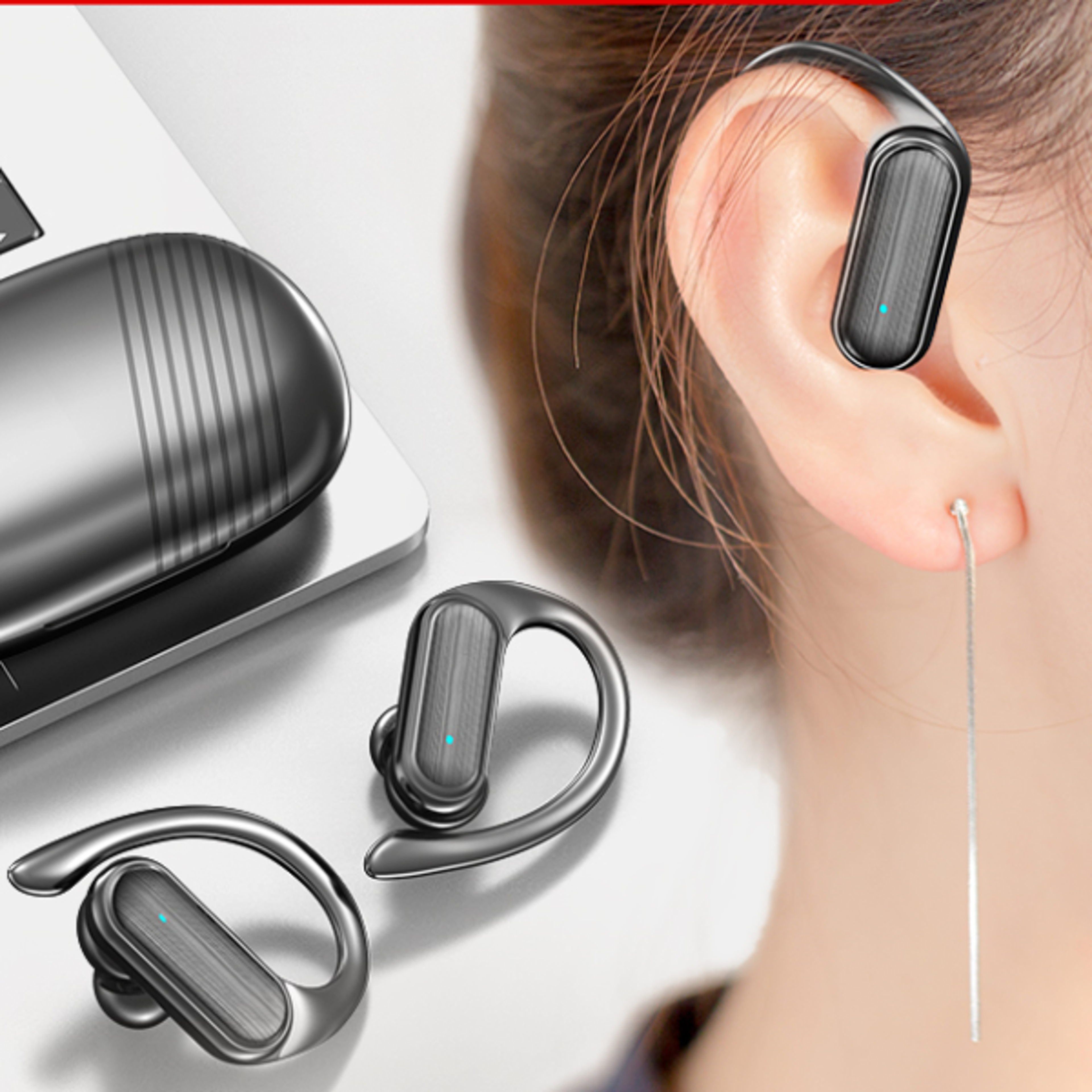 wireless bluetooth noise cancelling hd stereo sports headphones sweat proof over ear universal
