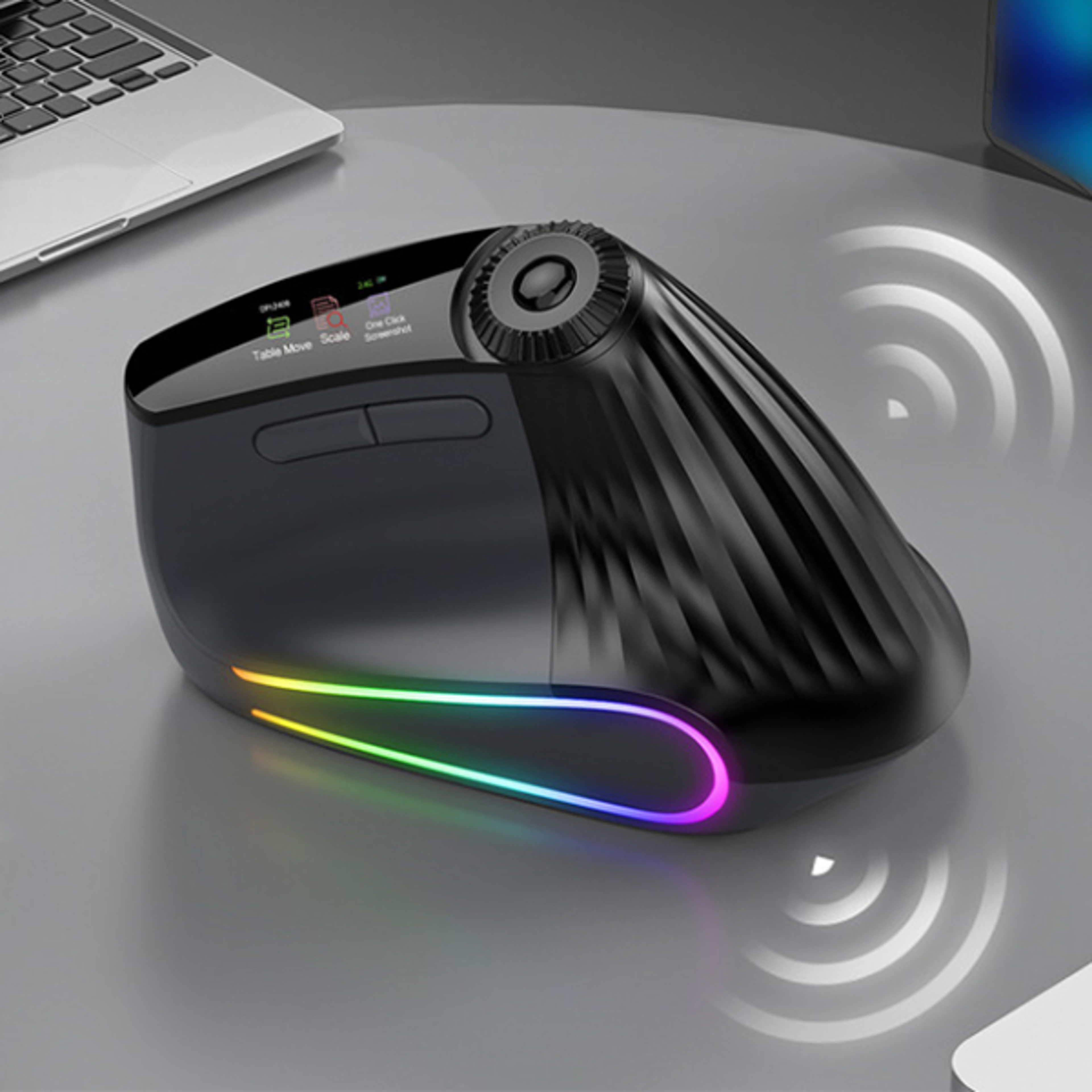 wireless mouse with flying scroll bluetooth gaming rechargeable precision control
