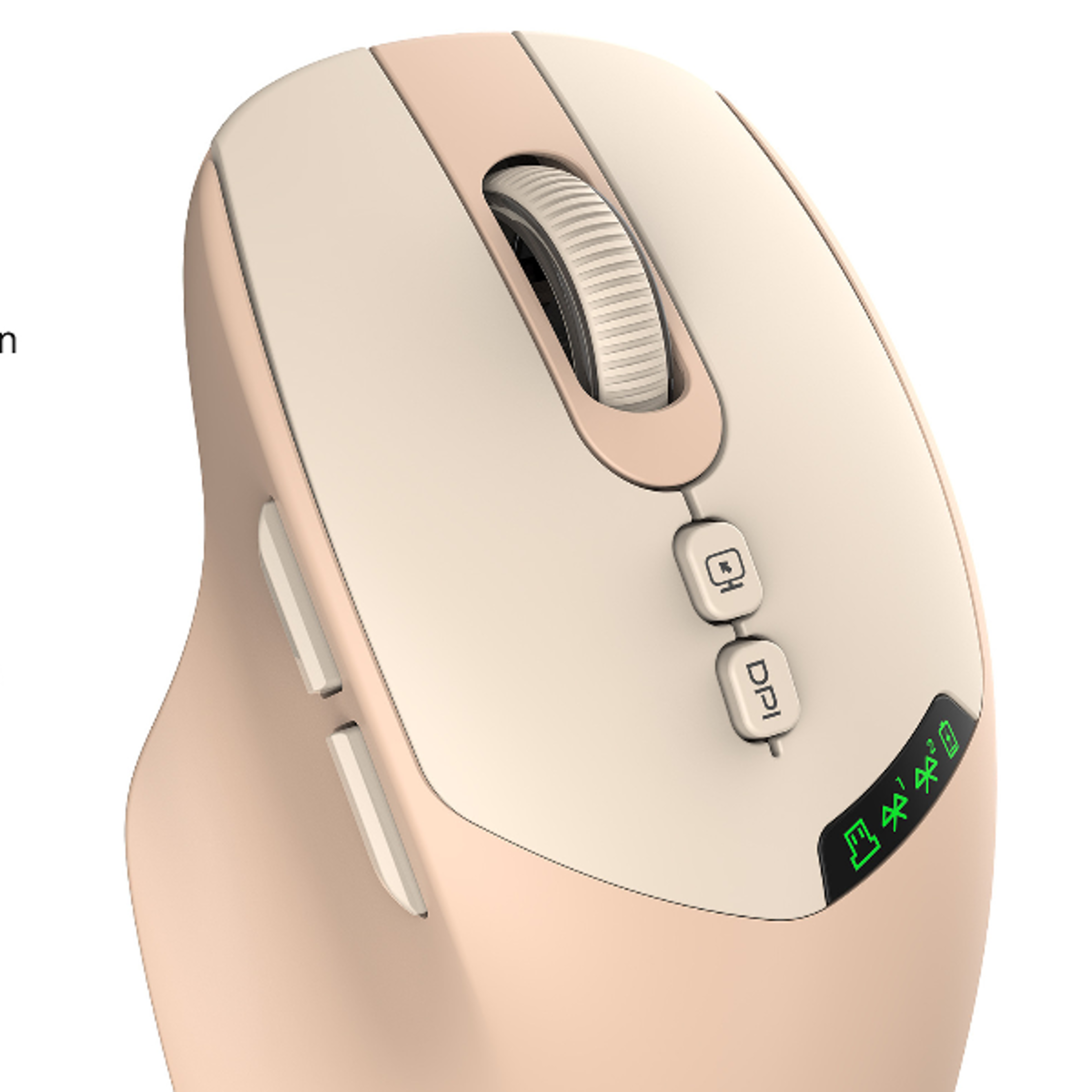 wireless bluetooth mouse digital display silent rechargeable button ergonomic office mouse