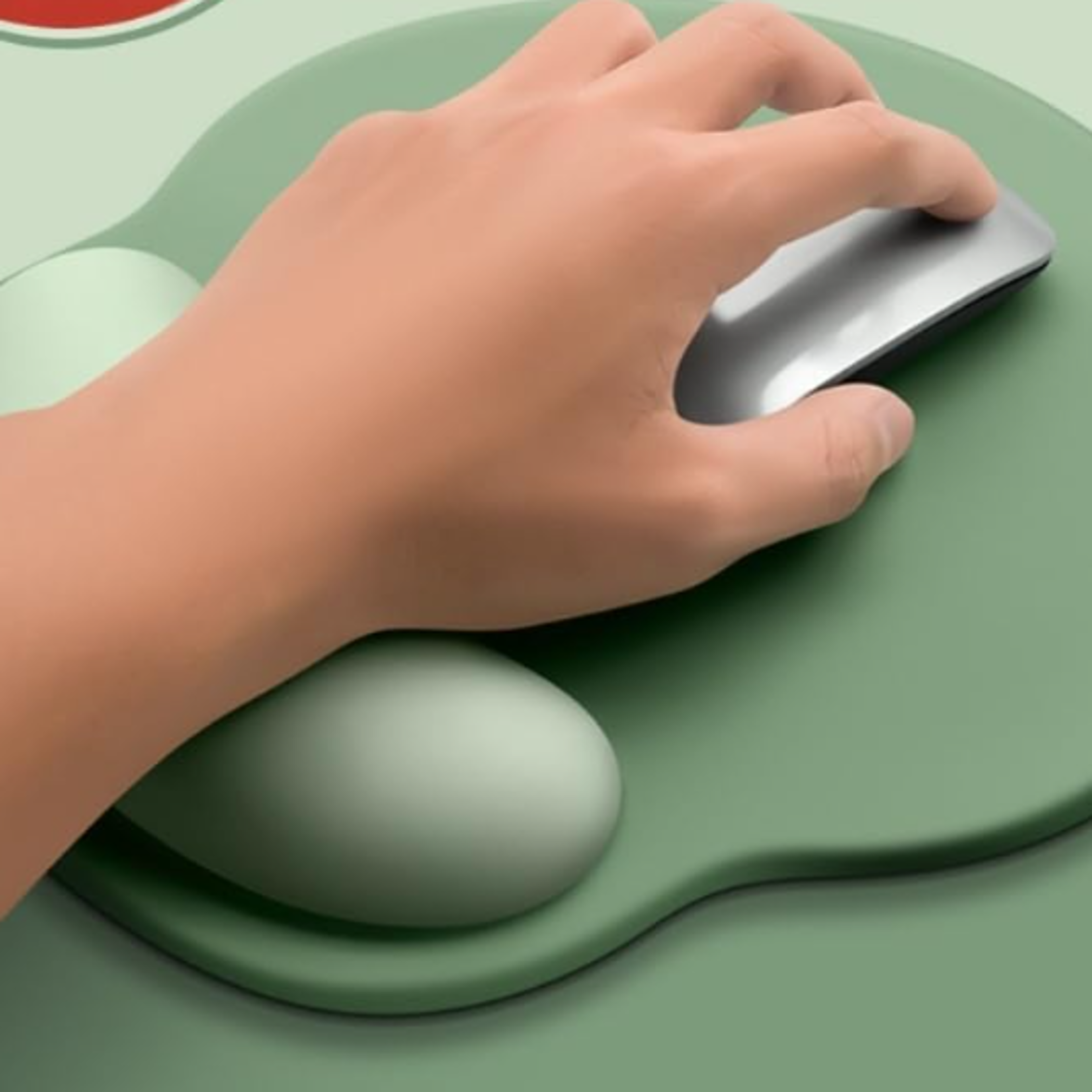 gradient ergonomic mouse pad with wrist support non slip gaming office desk mat
