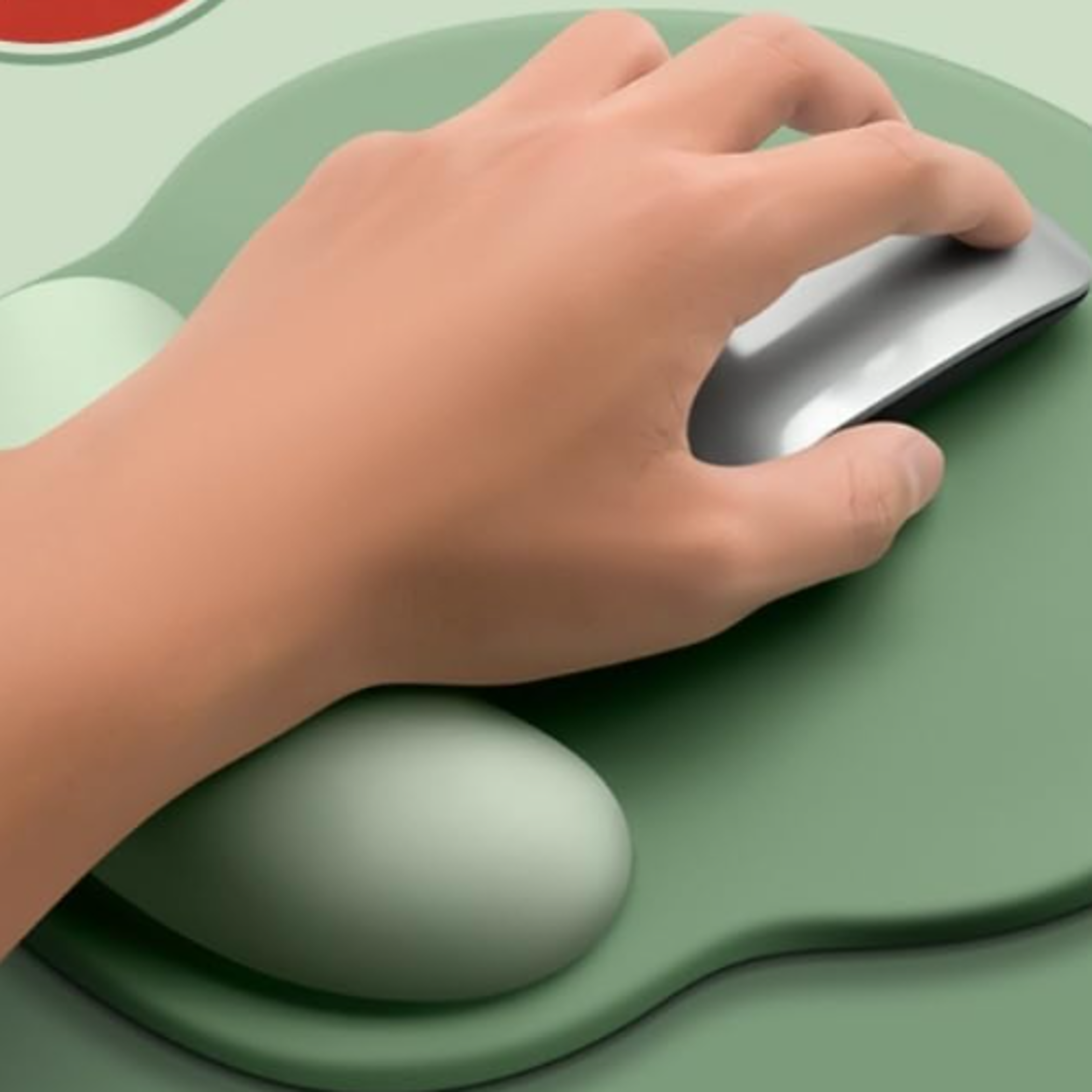 comfort glow ergonomic wrist support mouse pad for office & gaming