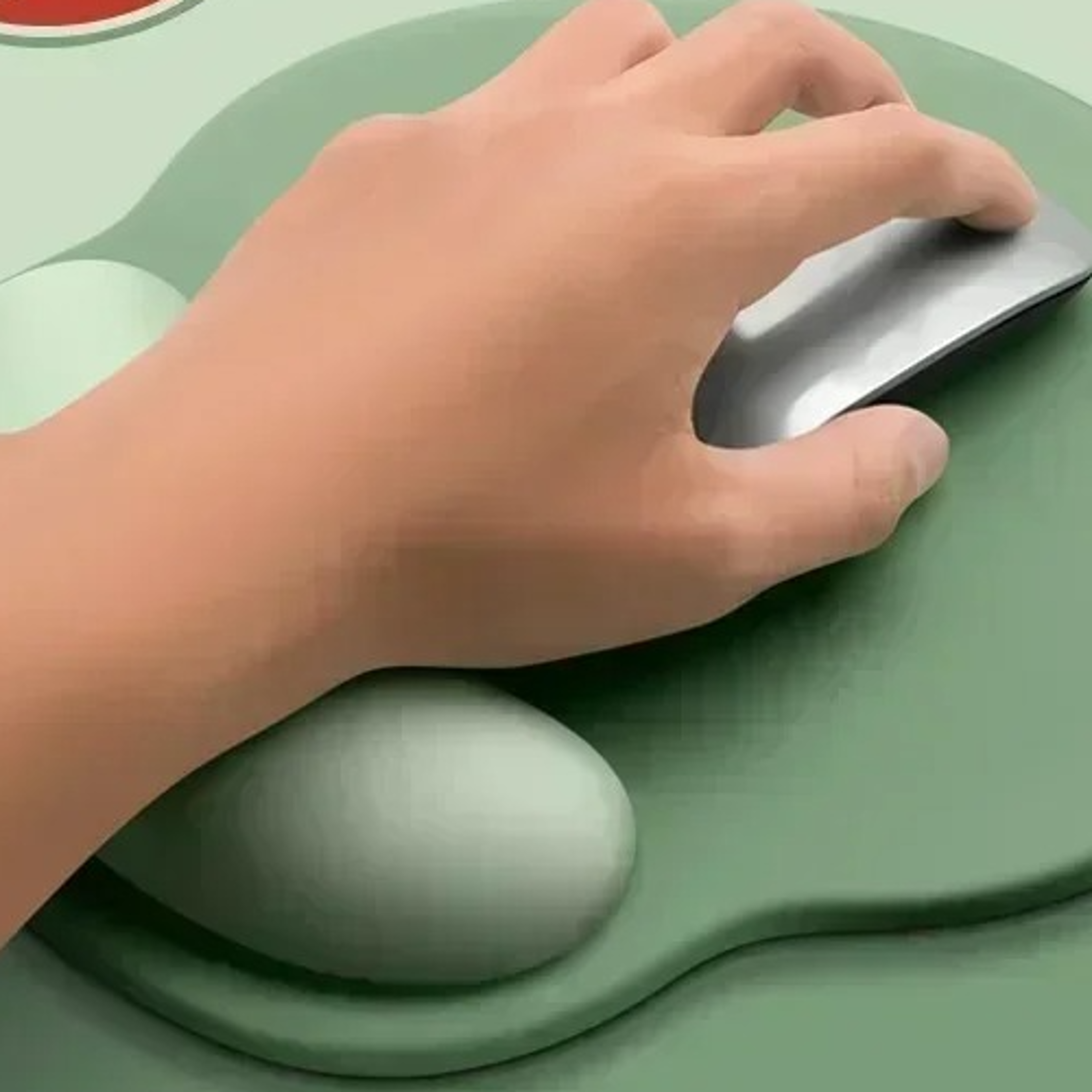 gradient wrist rest mouse pad non slip silicone support for comfortable computing