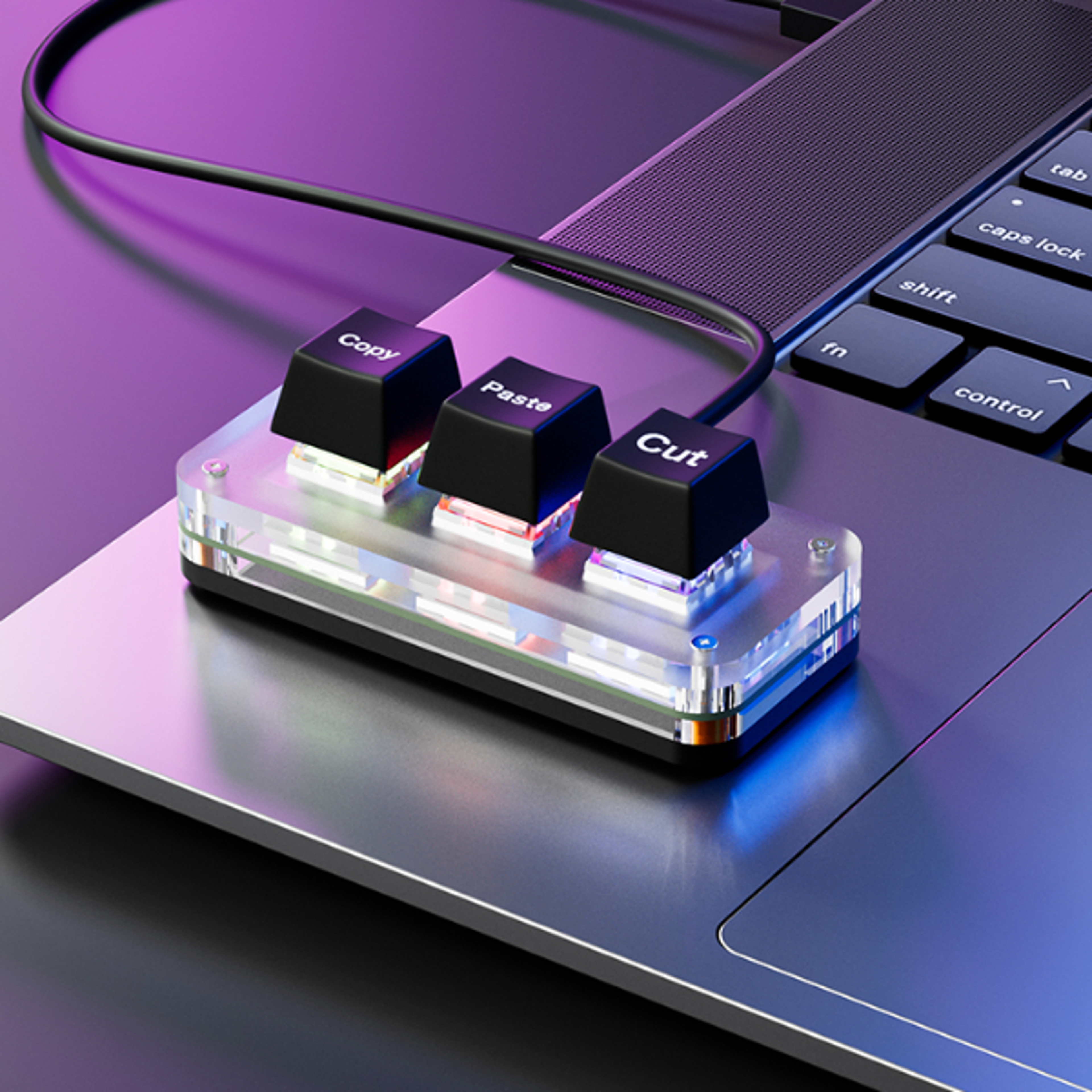 rgb macro keypad programmable mechanical shortcut keyboard for gaming & productivity