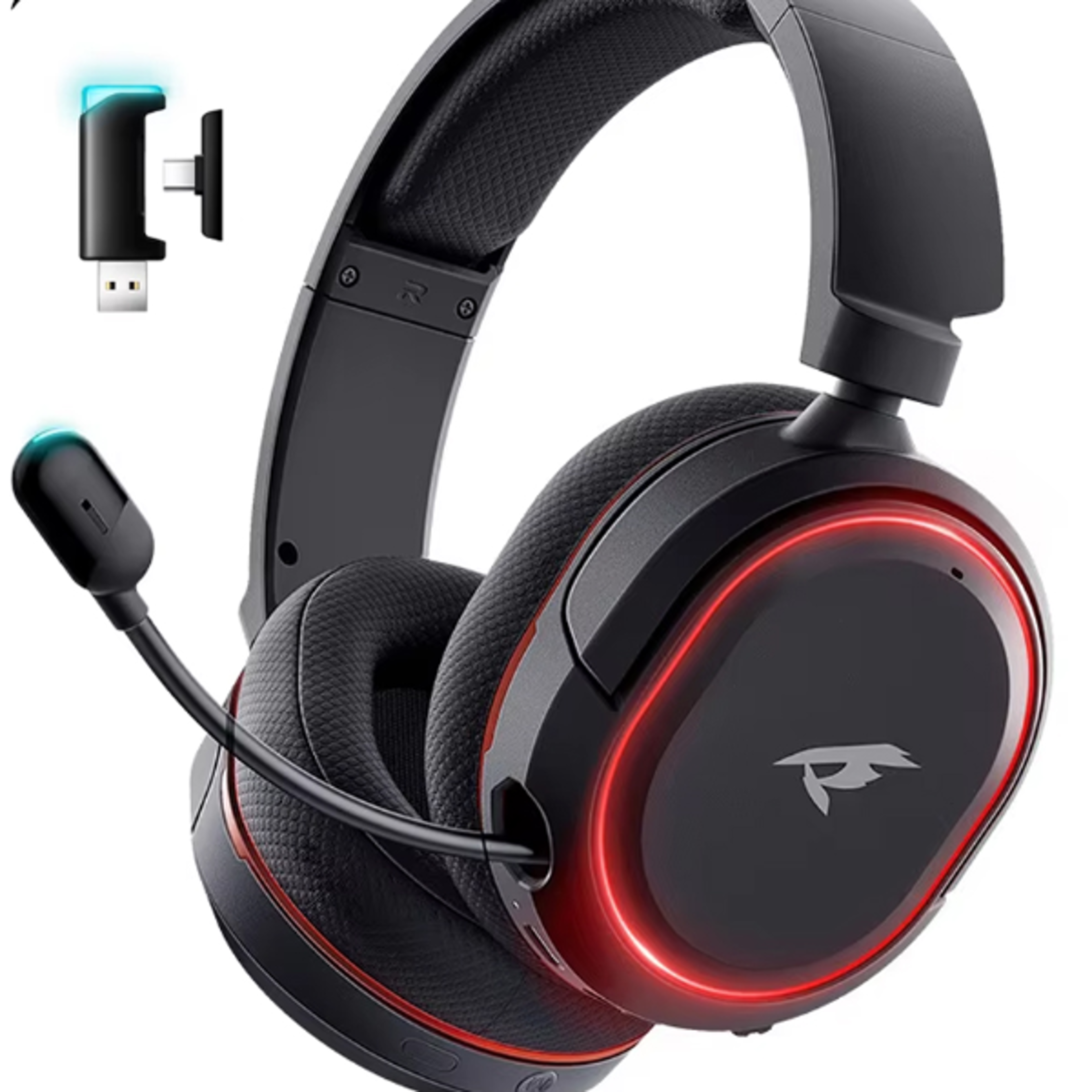 wireless gaming headset with surround sound & ultra low latency
