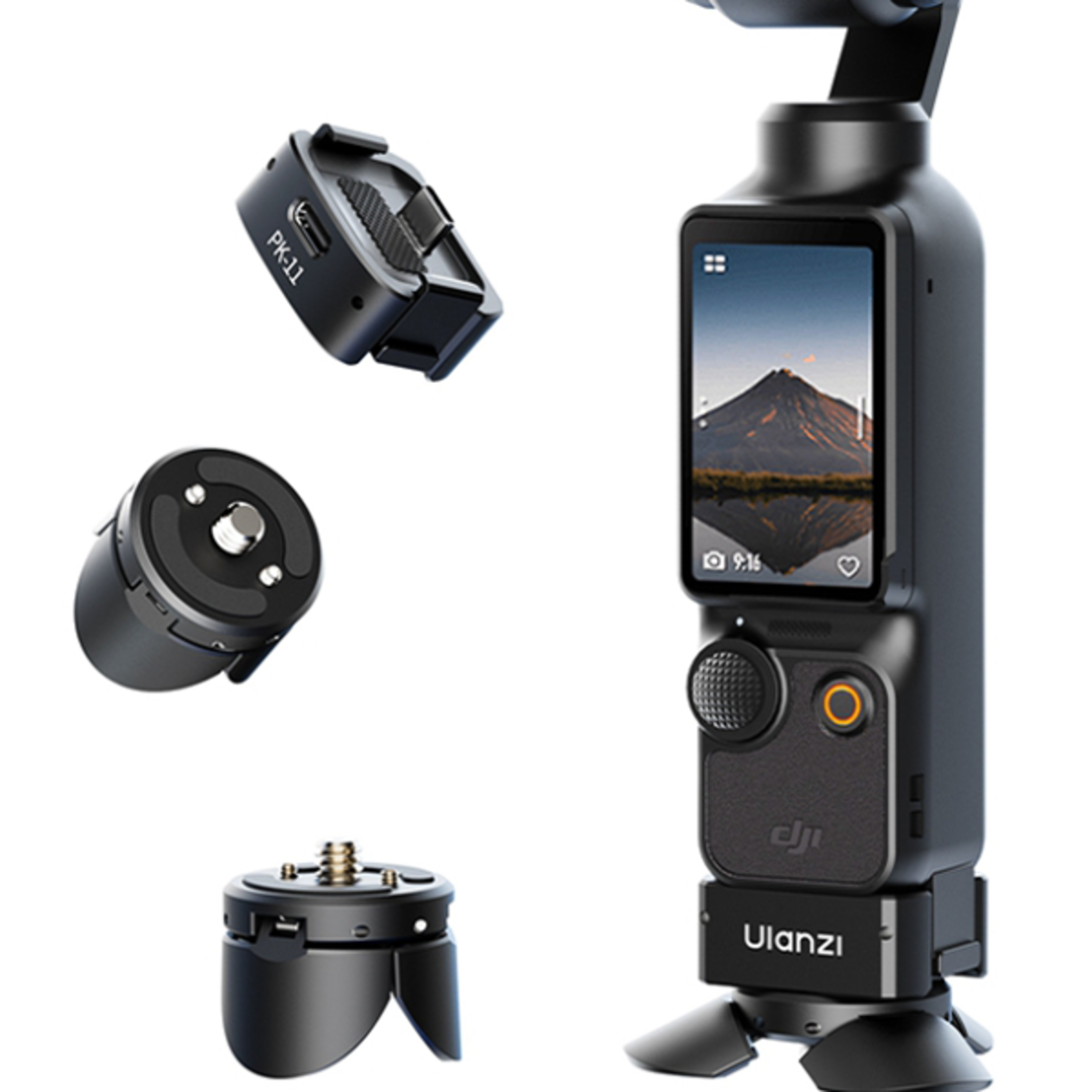 pro stability kit mini camera tripod & arri locating base for dji osmo pocket
