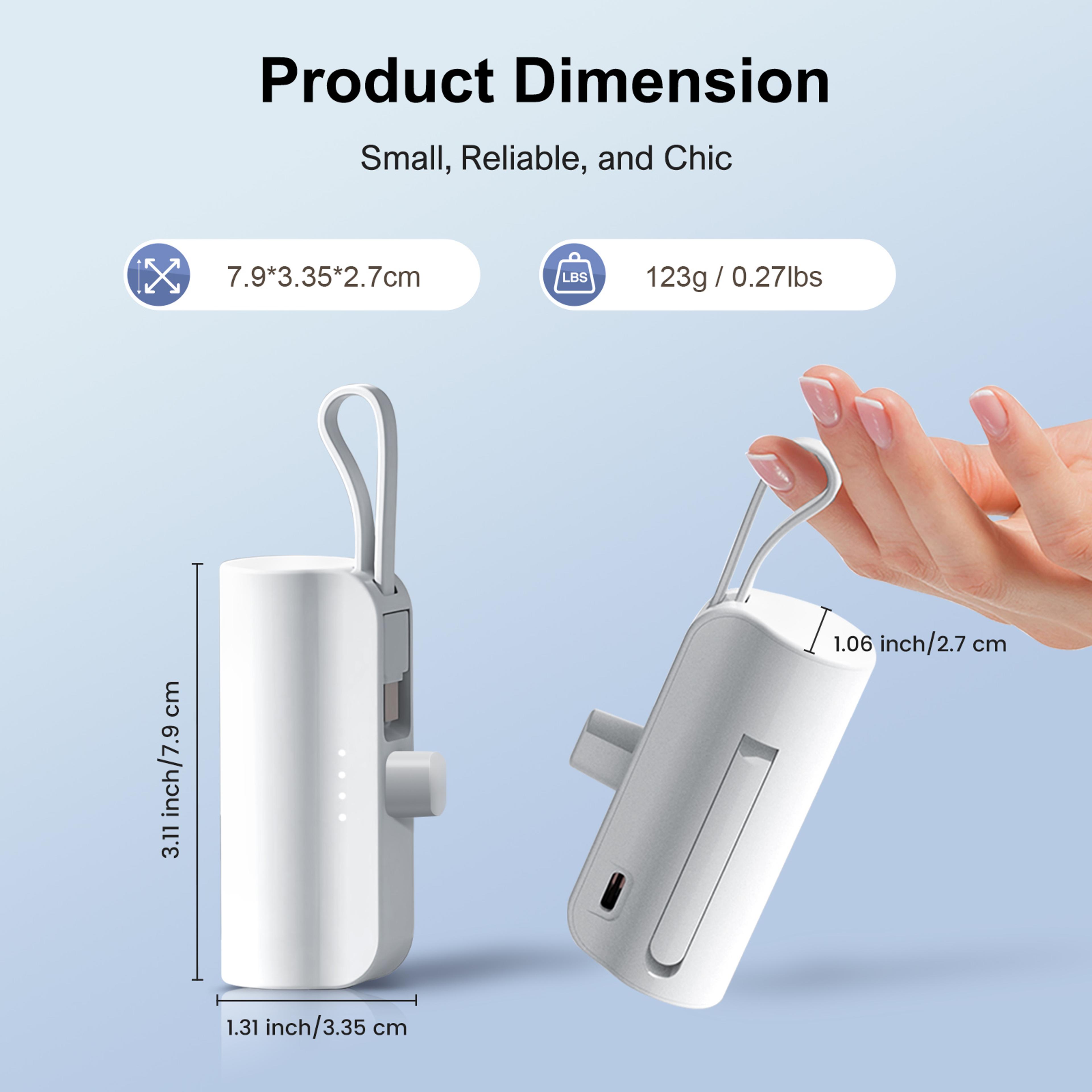 Mini Power Bank Portable Phone Charger With Dual USB C Ports 8