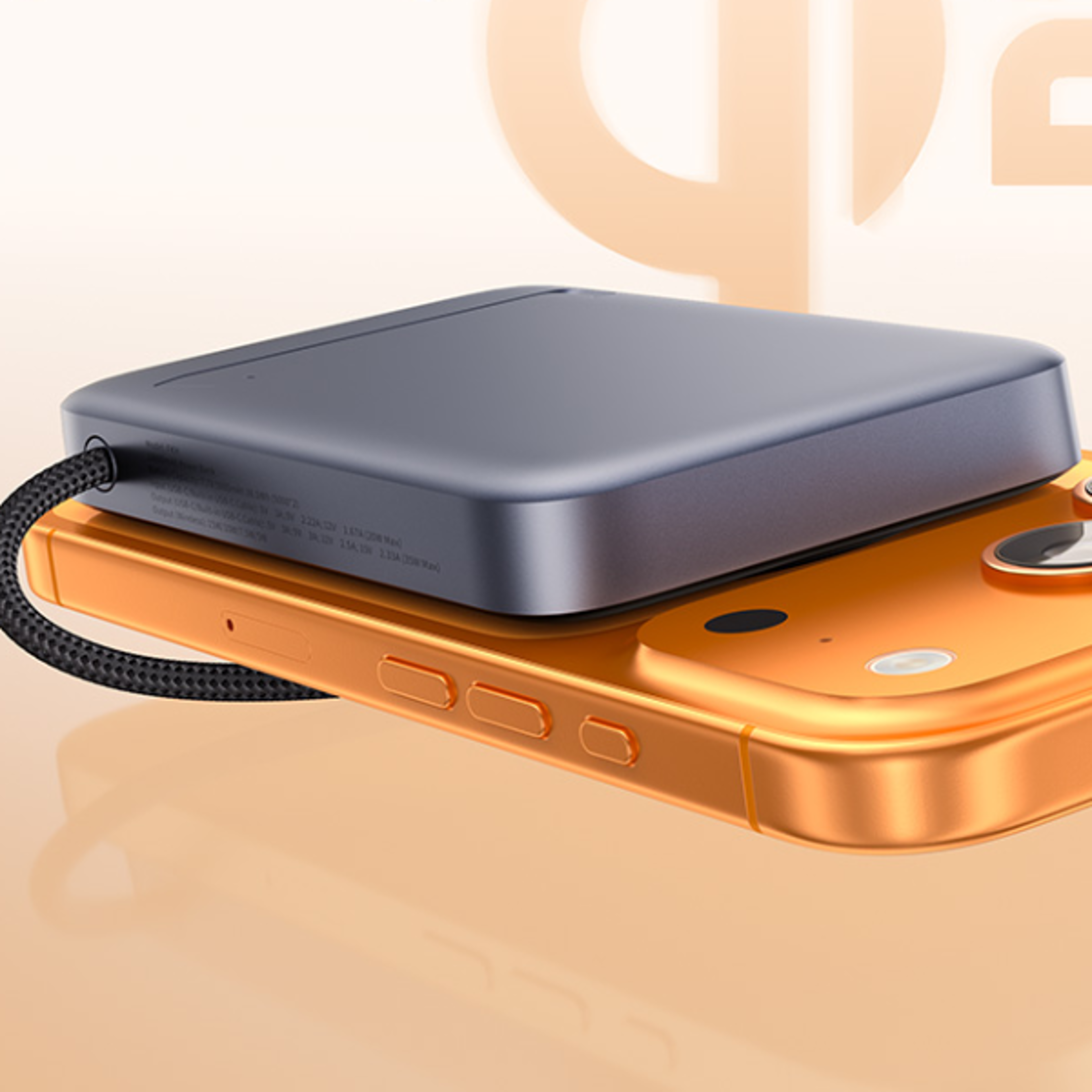 magnetic power bank wireless charger with pd fast charging cable