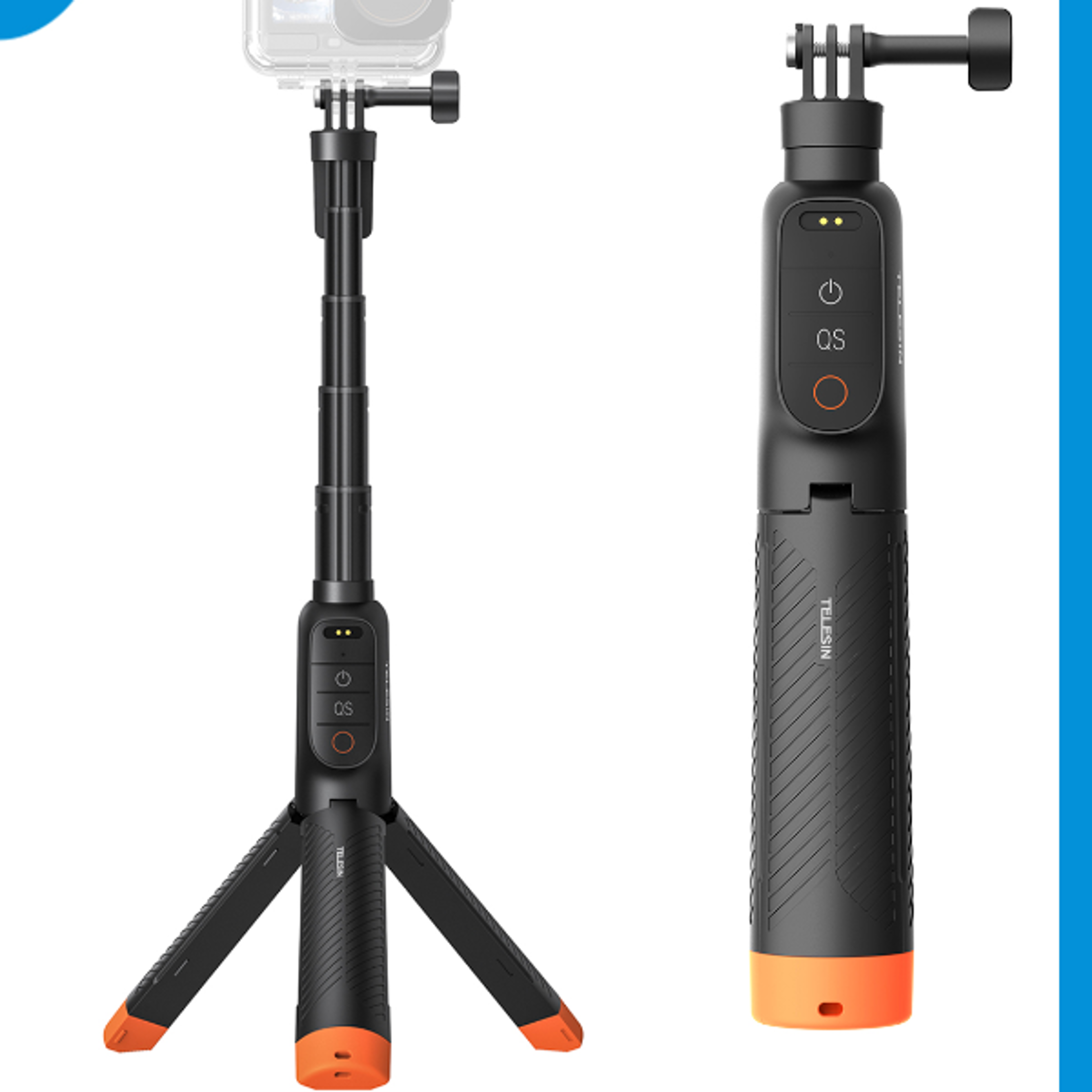 dji osmo action selfie stick with wireless remote floating buoyancy handle & tripod