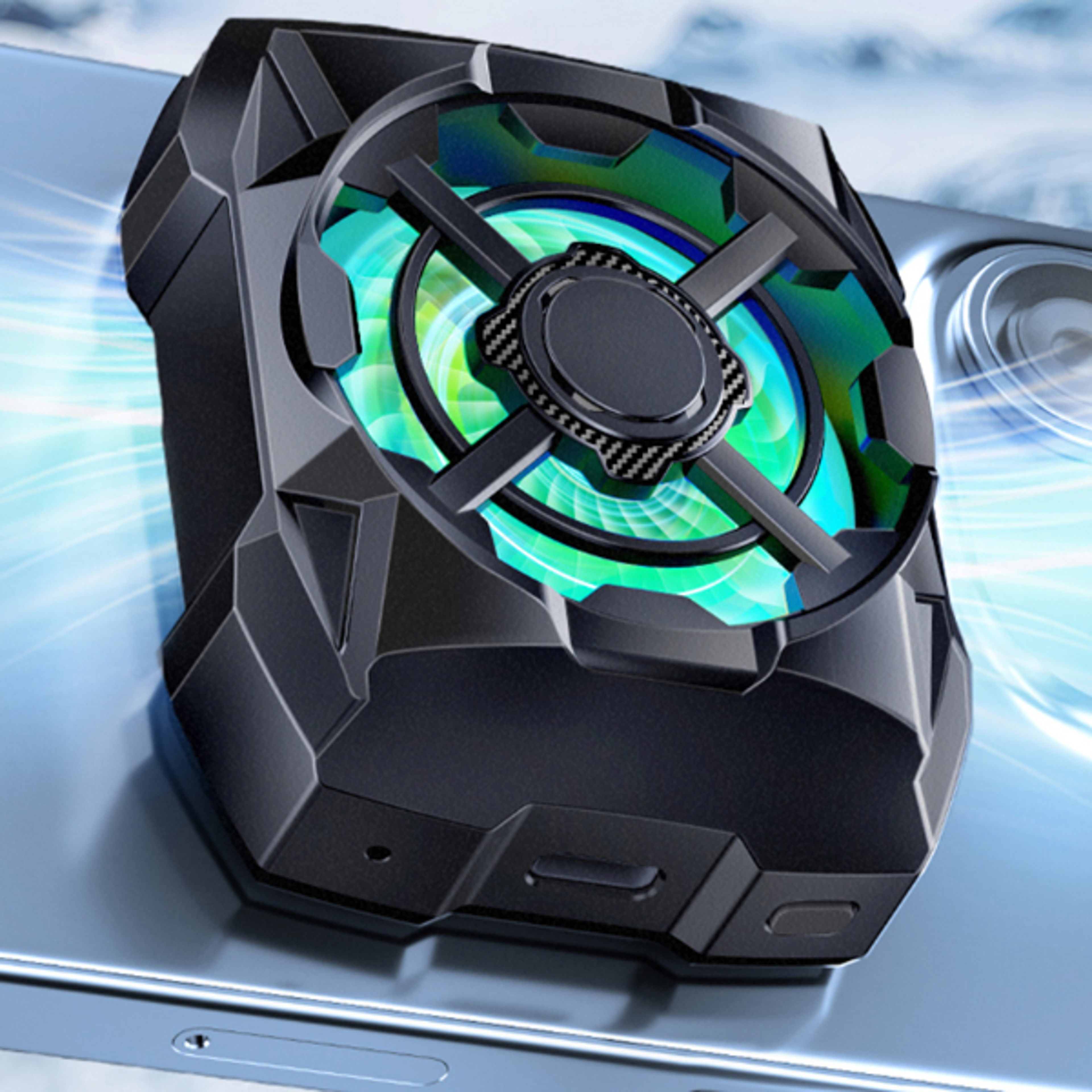 magcool pro magnetic phone cooler rechargeable phone cooling fan with speed cooling