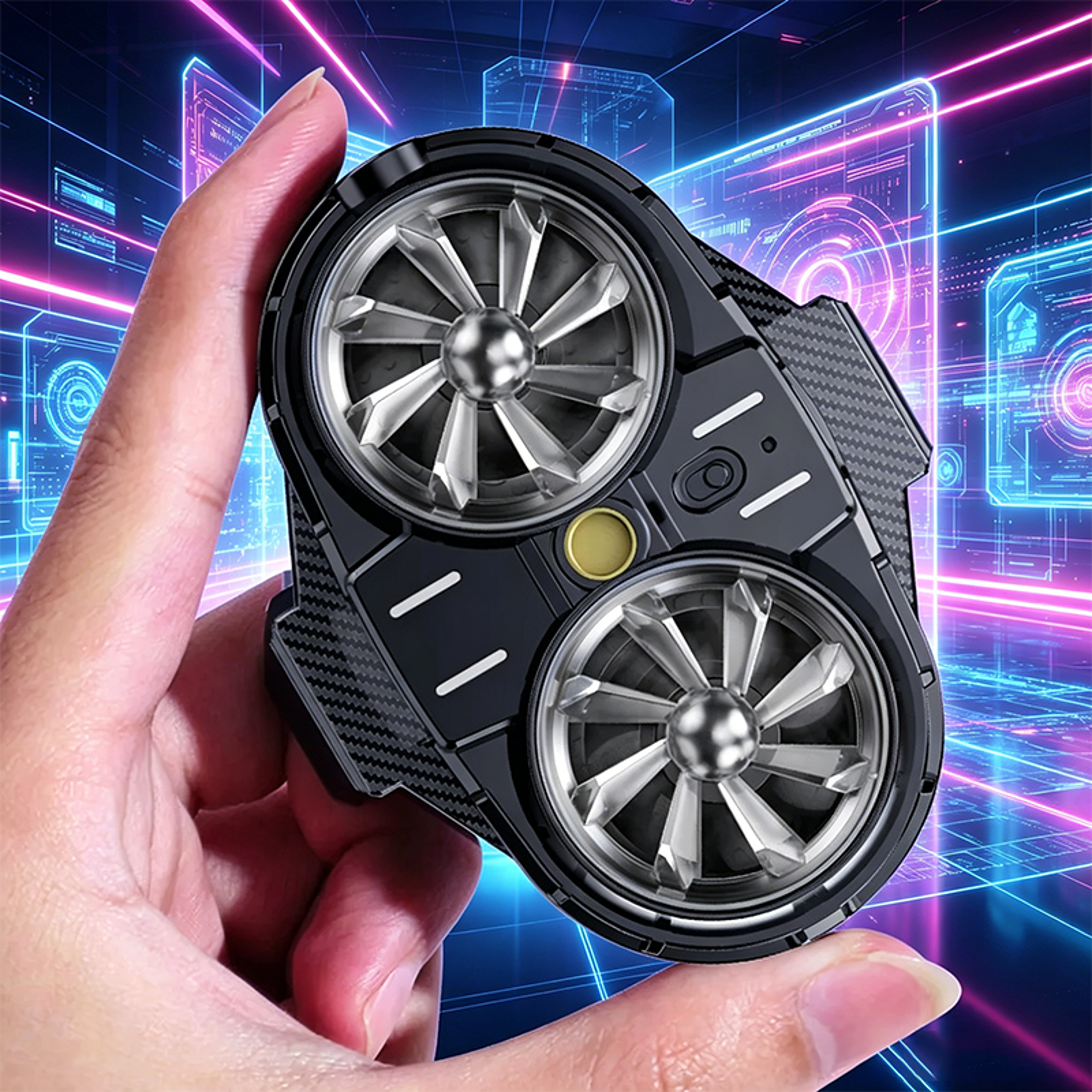 magcool silent phone cooler fan for gaming & live streaming | fast cooling phone radiator