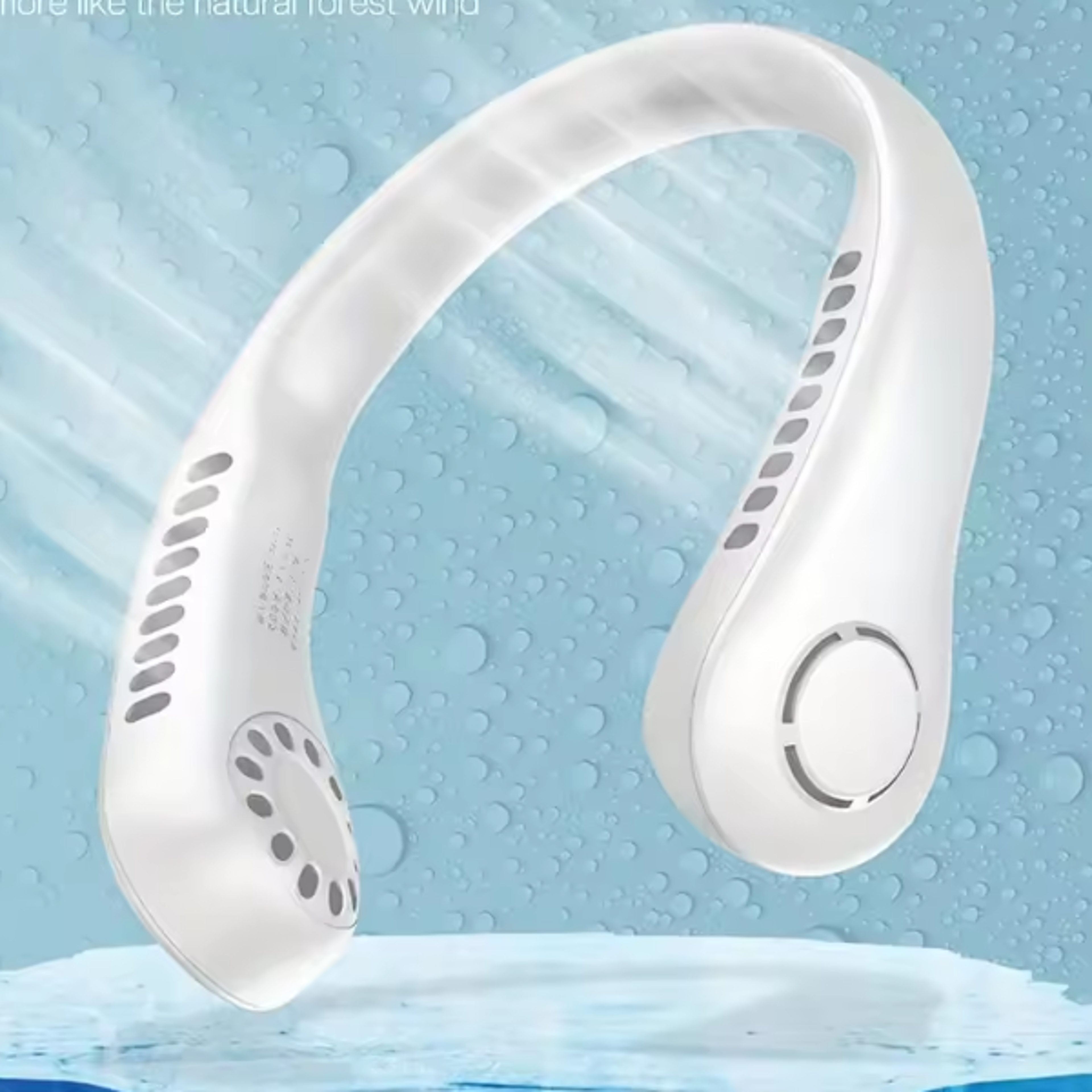 portable bladeless neck fan usb rechargeable hands free fan for outdoor travel & sports