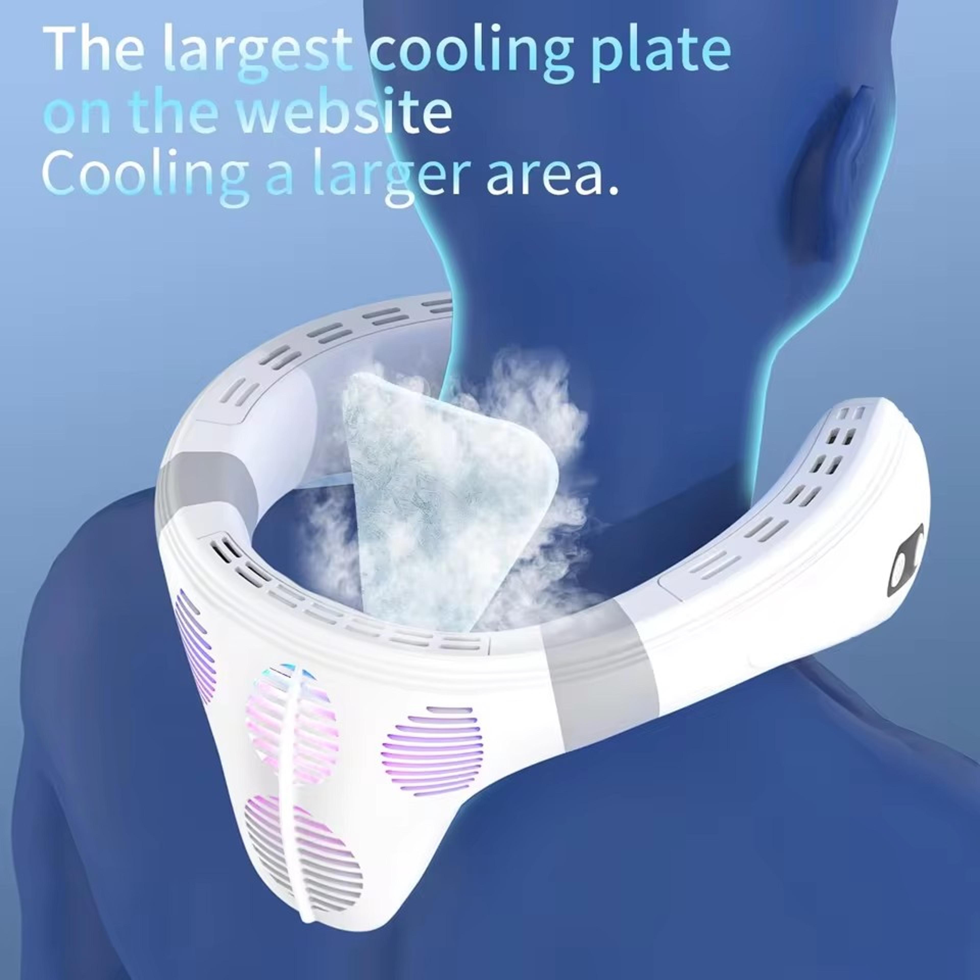 Portable Neck Fan Rechargeable Neck Air Conditioner With Semiconductor Cooling 1