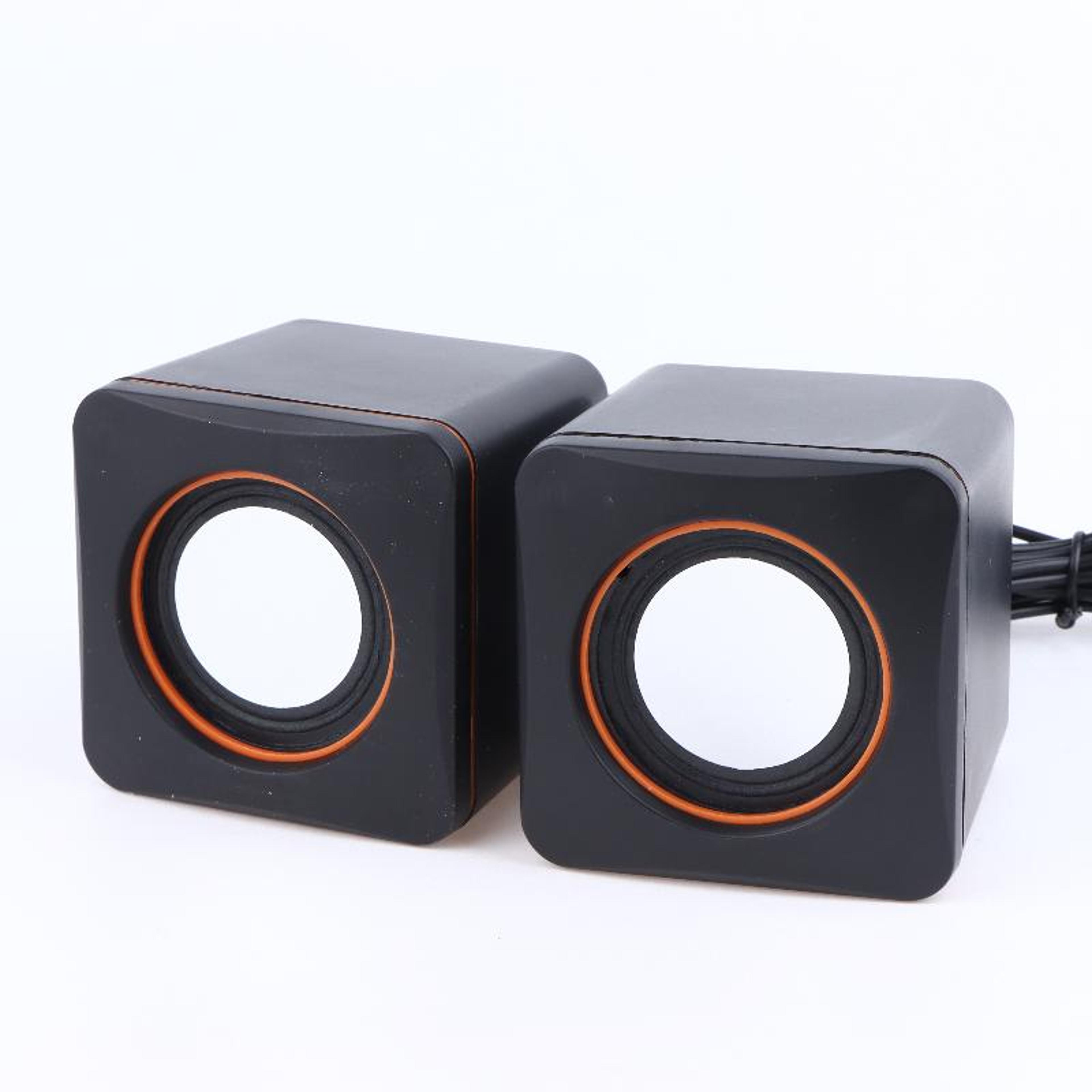 usb computer speakers with led lights and stereo sound for pc & laptop