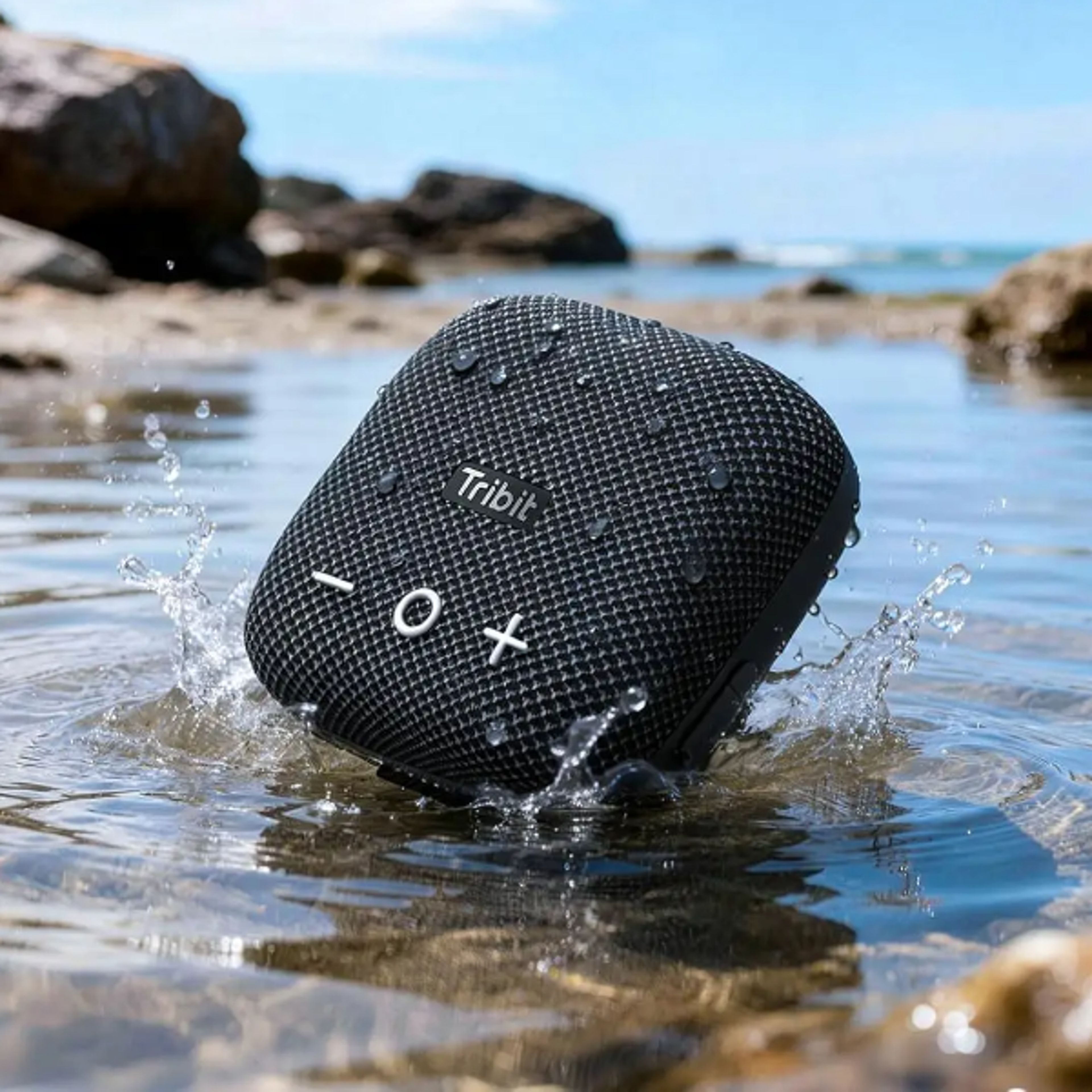 micro portable bluetooth speaker with deep bass waterproof & playtime