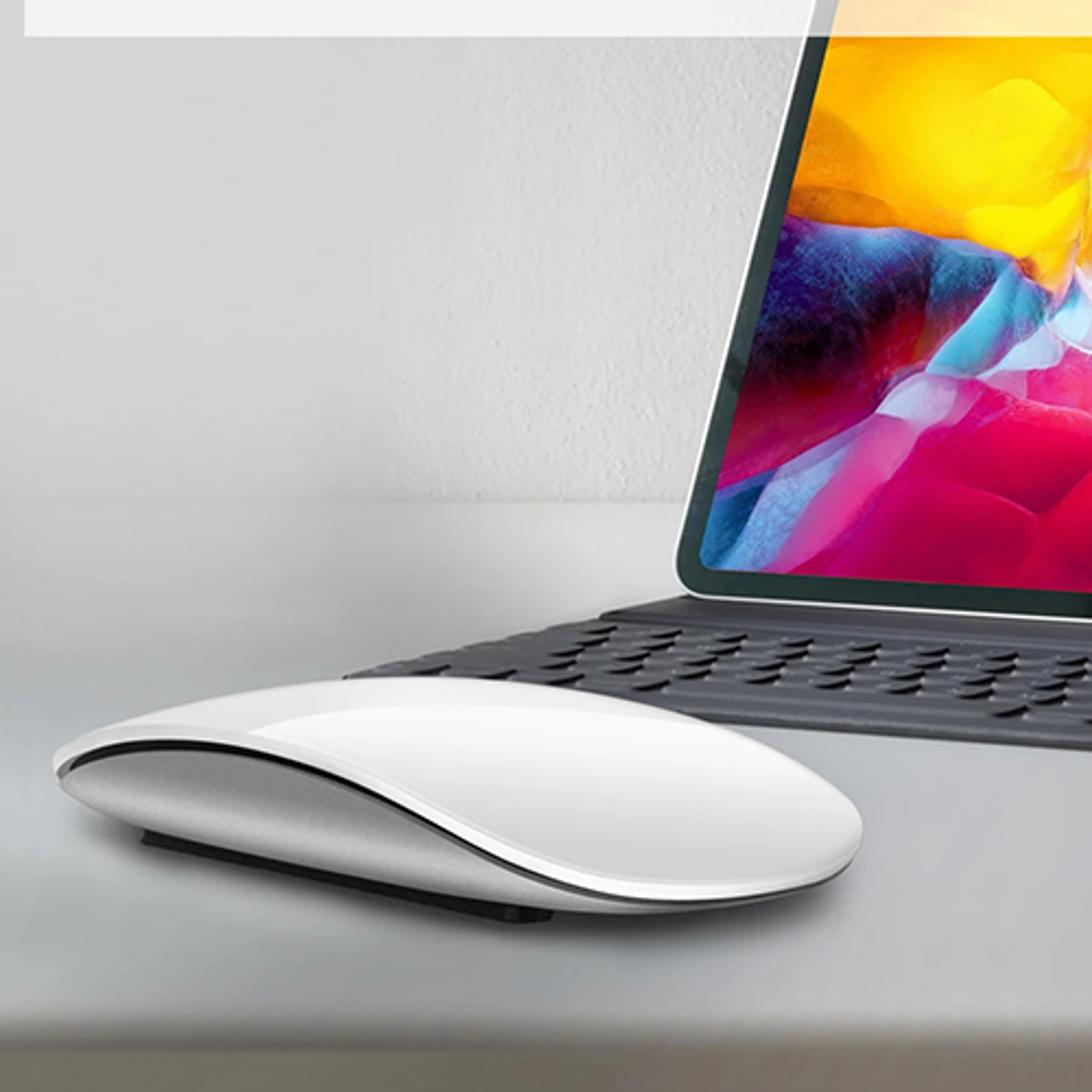 wireless bluetooth mouse with multi touch control, silent clicks & type c rechargeable ergonomic design