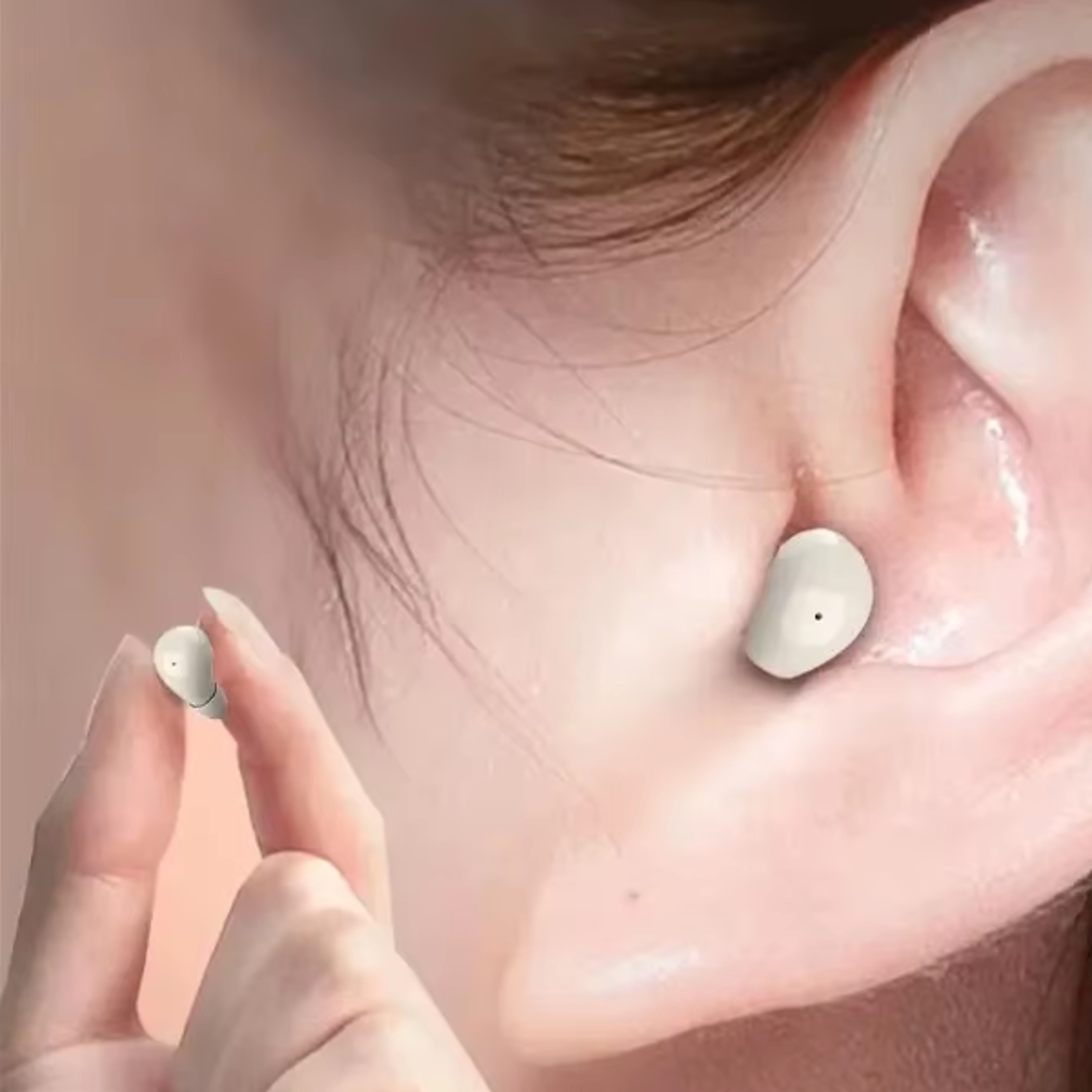 invisible bluetooth mini wireless earbuds with hifi stereo and noise reduction