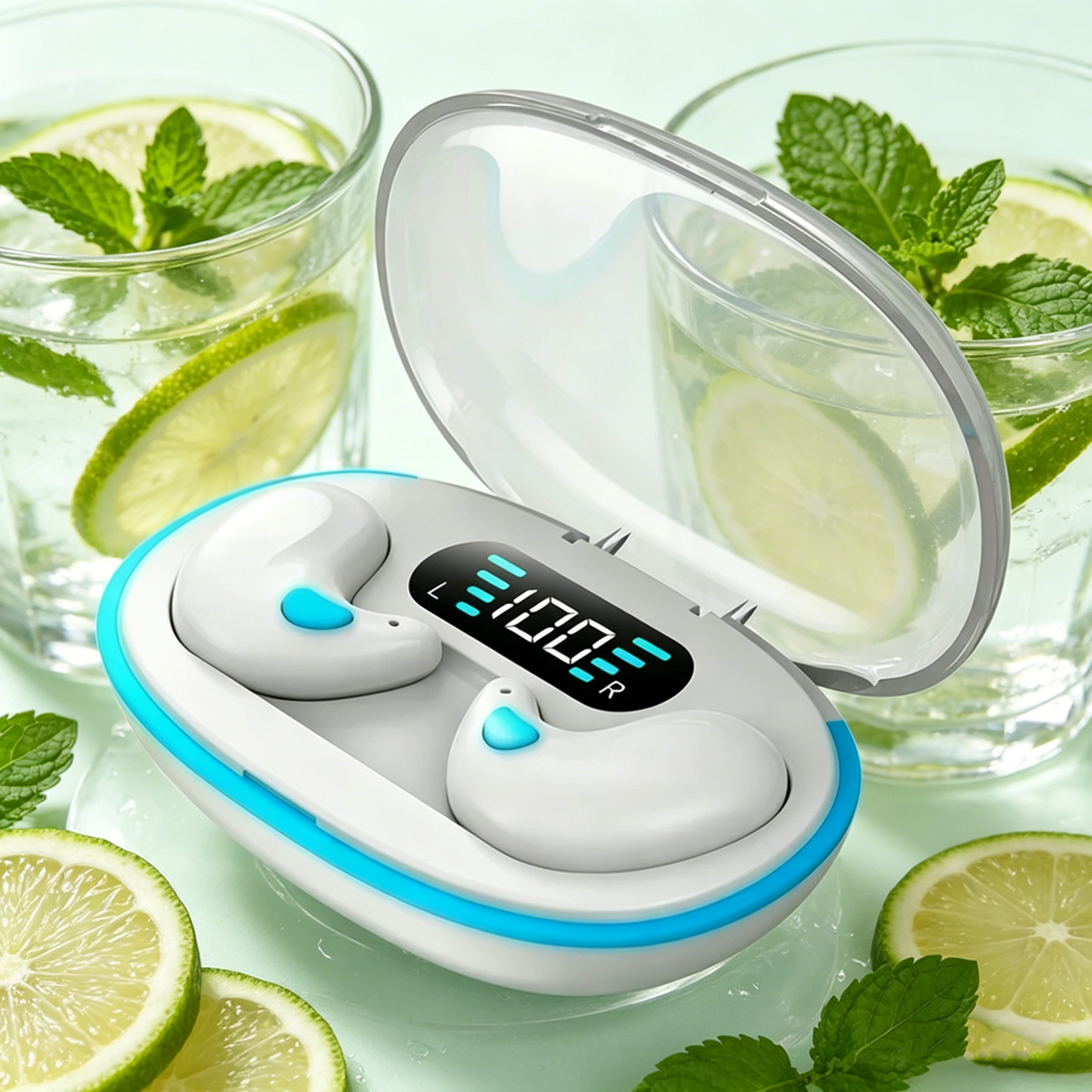 ultra mini sleeping earbuds wireless mini bluetooth earbuds with hd calls for sleep work & sports
