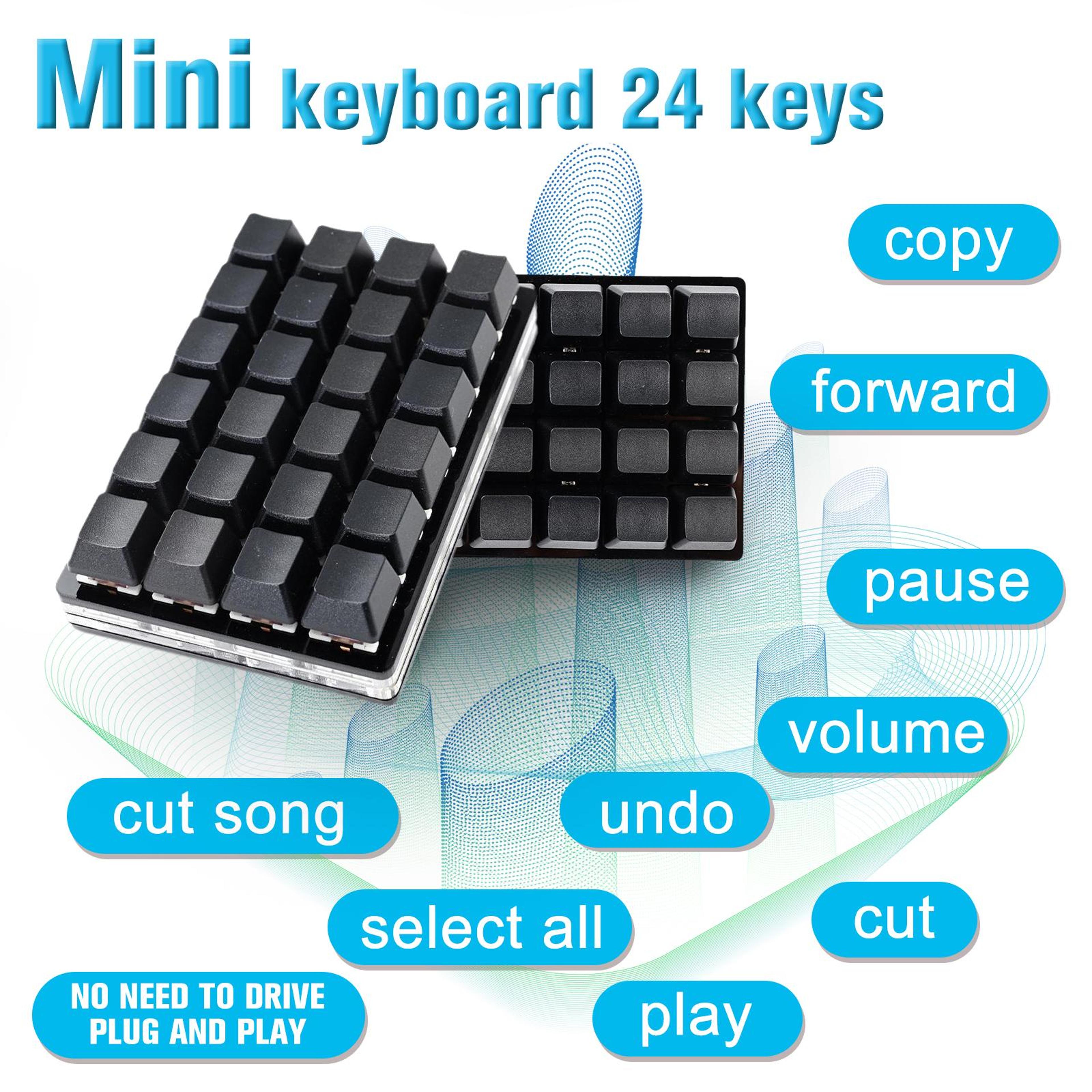 Key Programmable Keypad USB Shortcut Mechanical Macro Keyboard 4