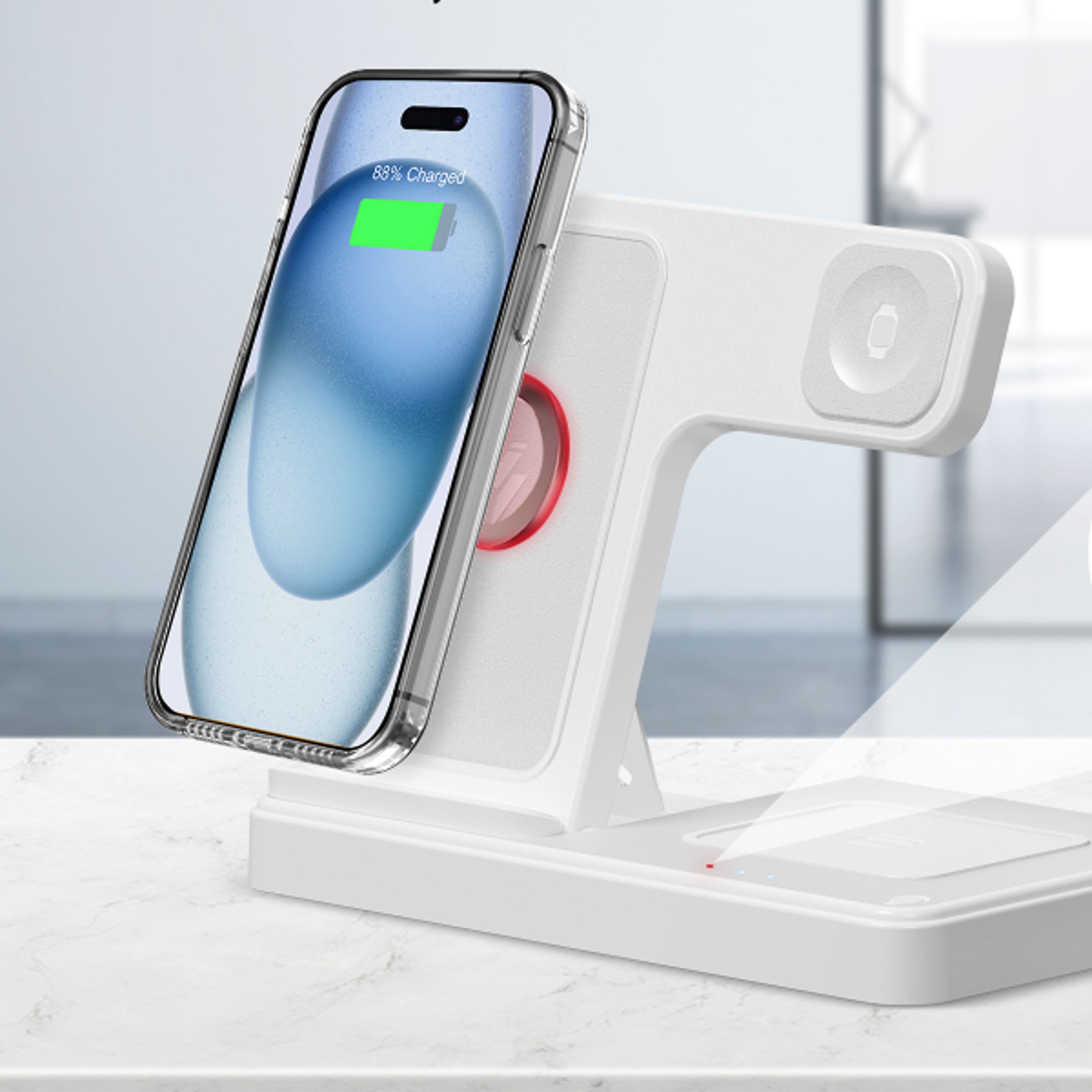 magsafe wireless charger stand fast magnetic charging station for iphone apple watch & airpods
