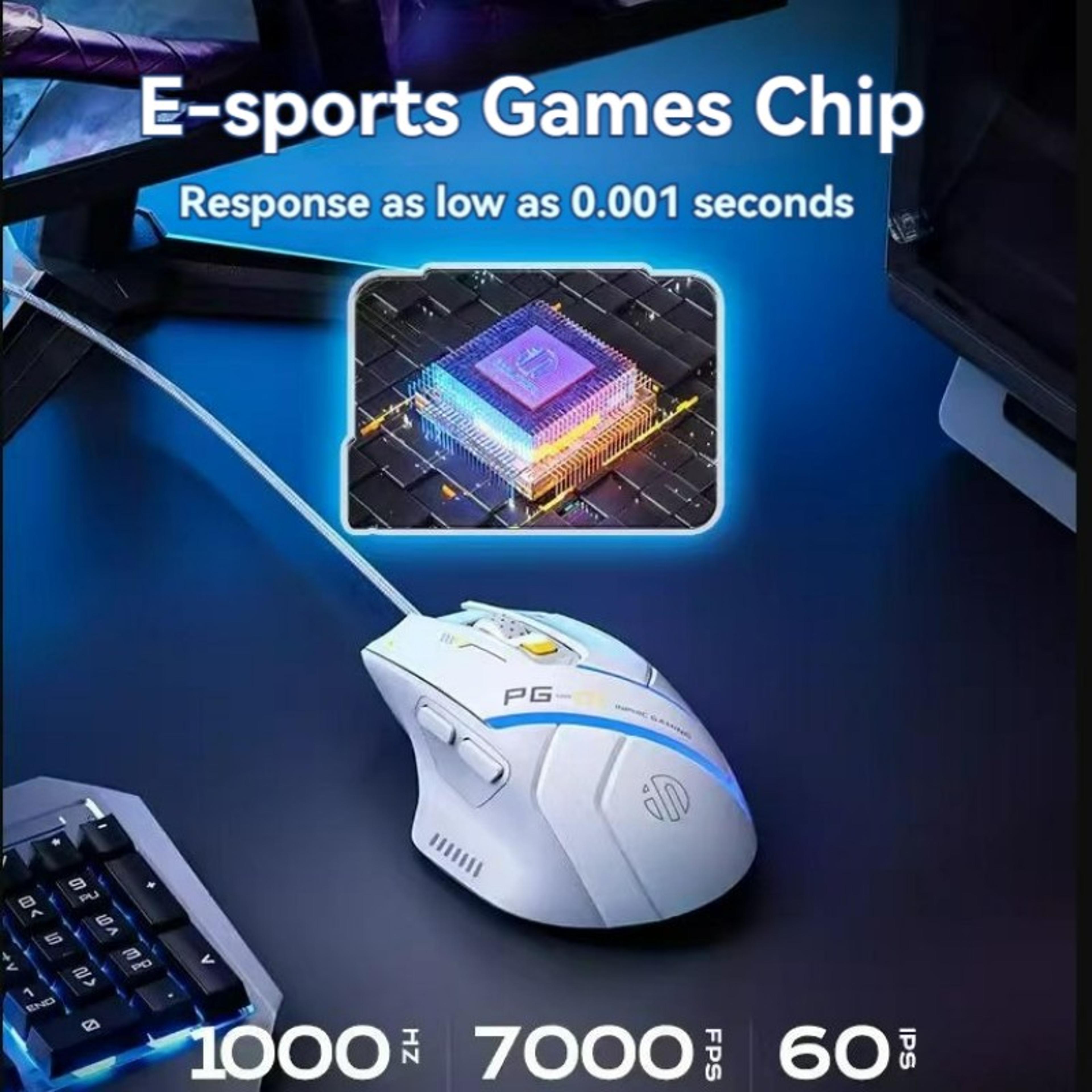 Gaming Mouse With RGB Lighting DPI Programmable Wired Gaming Mouse 2