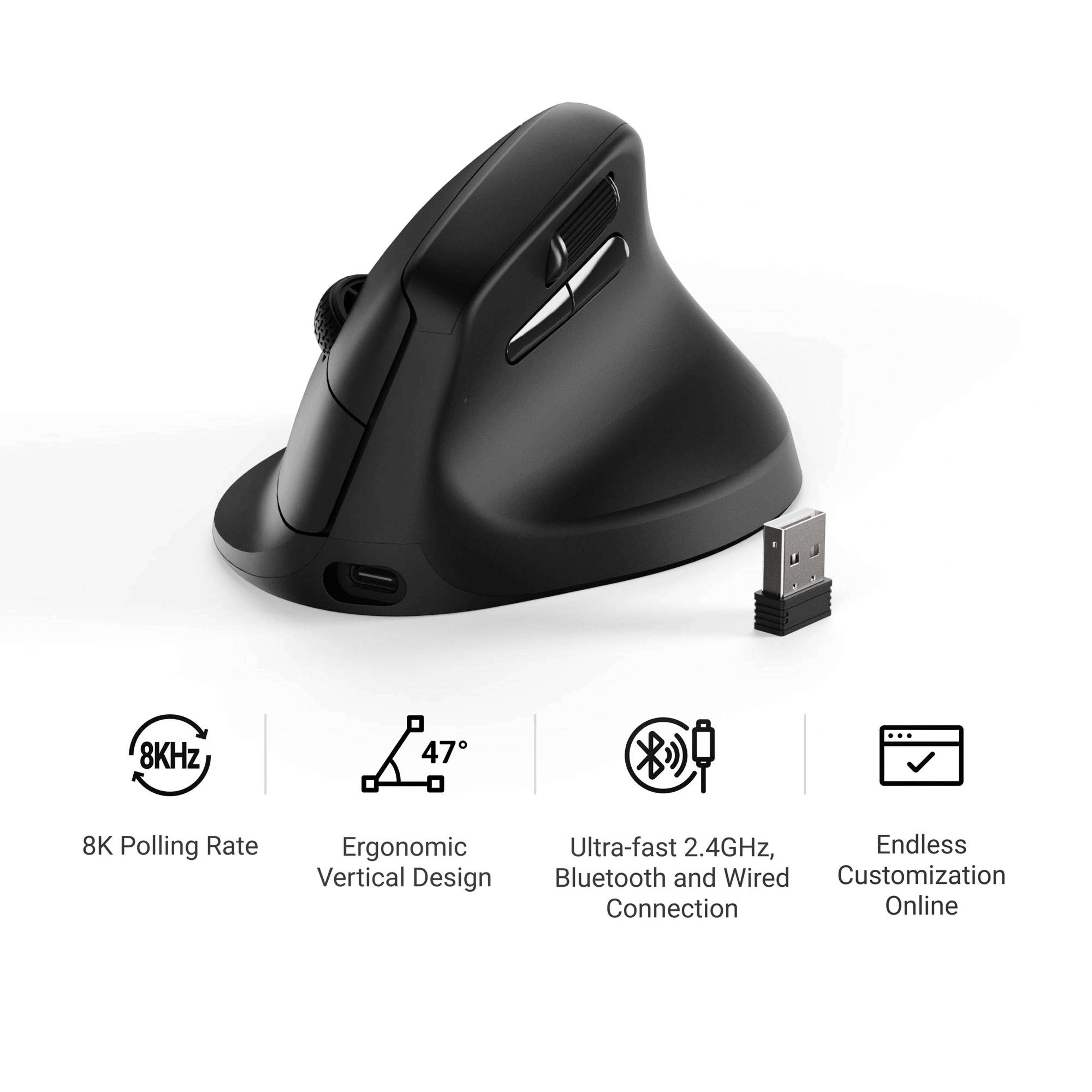 Wireless Gaming Mouse With Polling Rate Bluetooth And Sensor 4