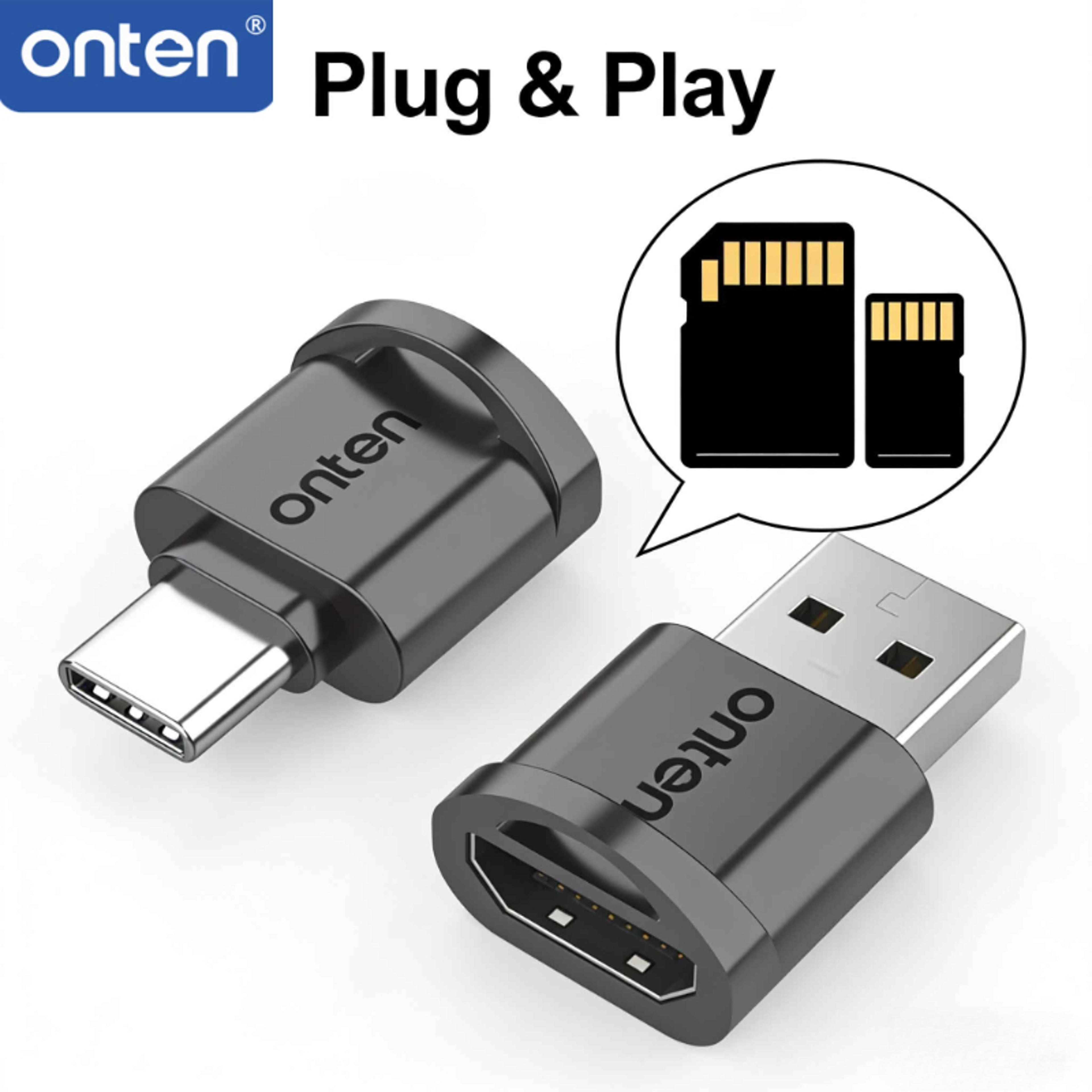 OTG USB C Card Reader With Lightning SD Micro SD Memory Card Adapter For IPhone And Android 2