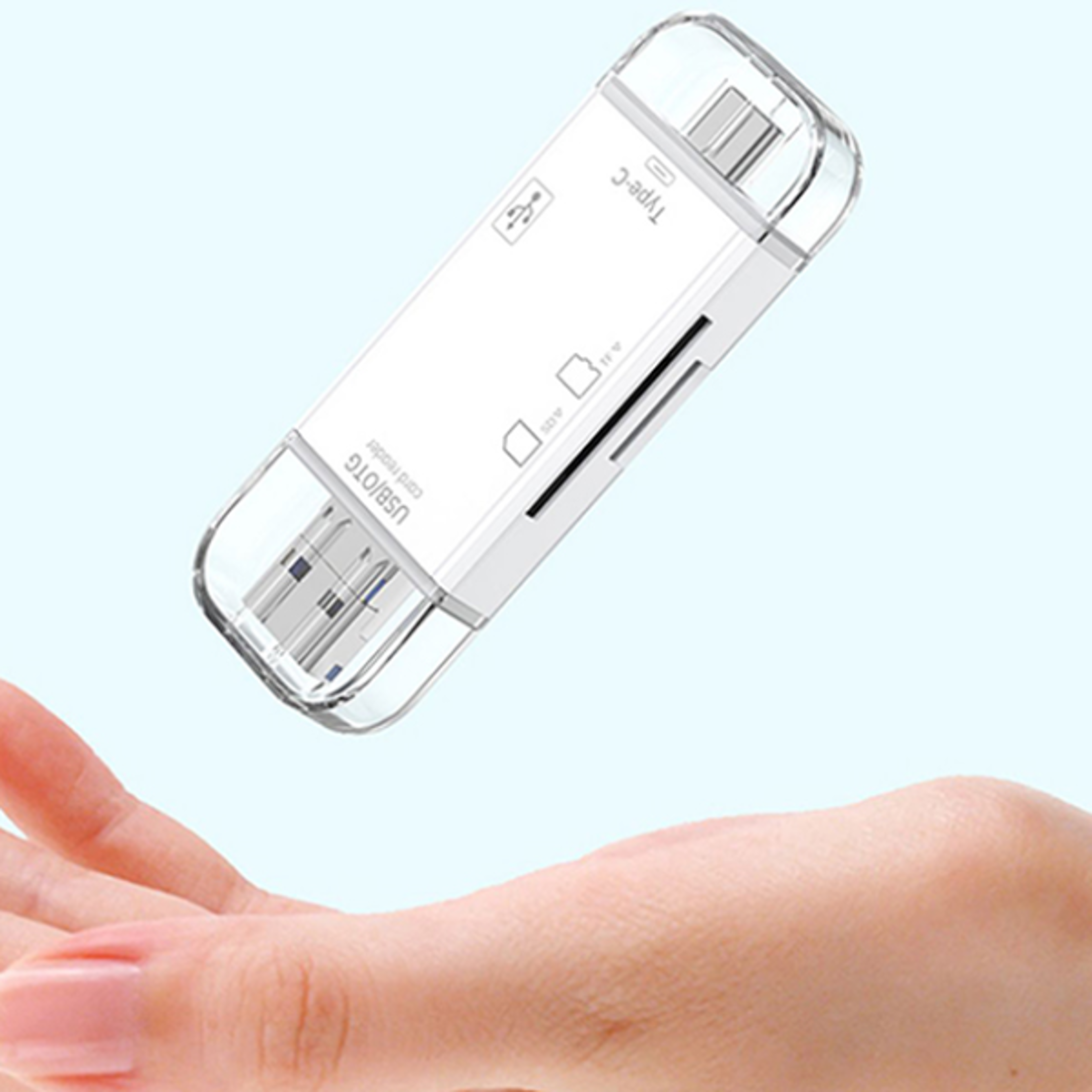 usb c card reader otg sd tf memory card adapter for phones and laptops