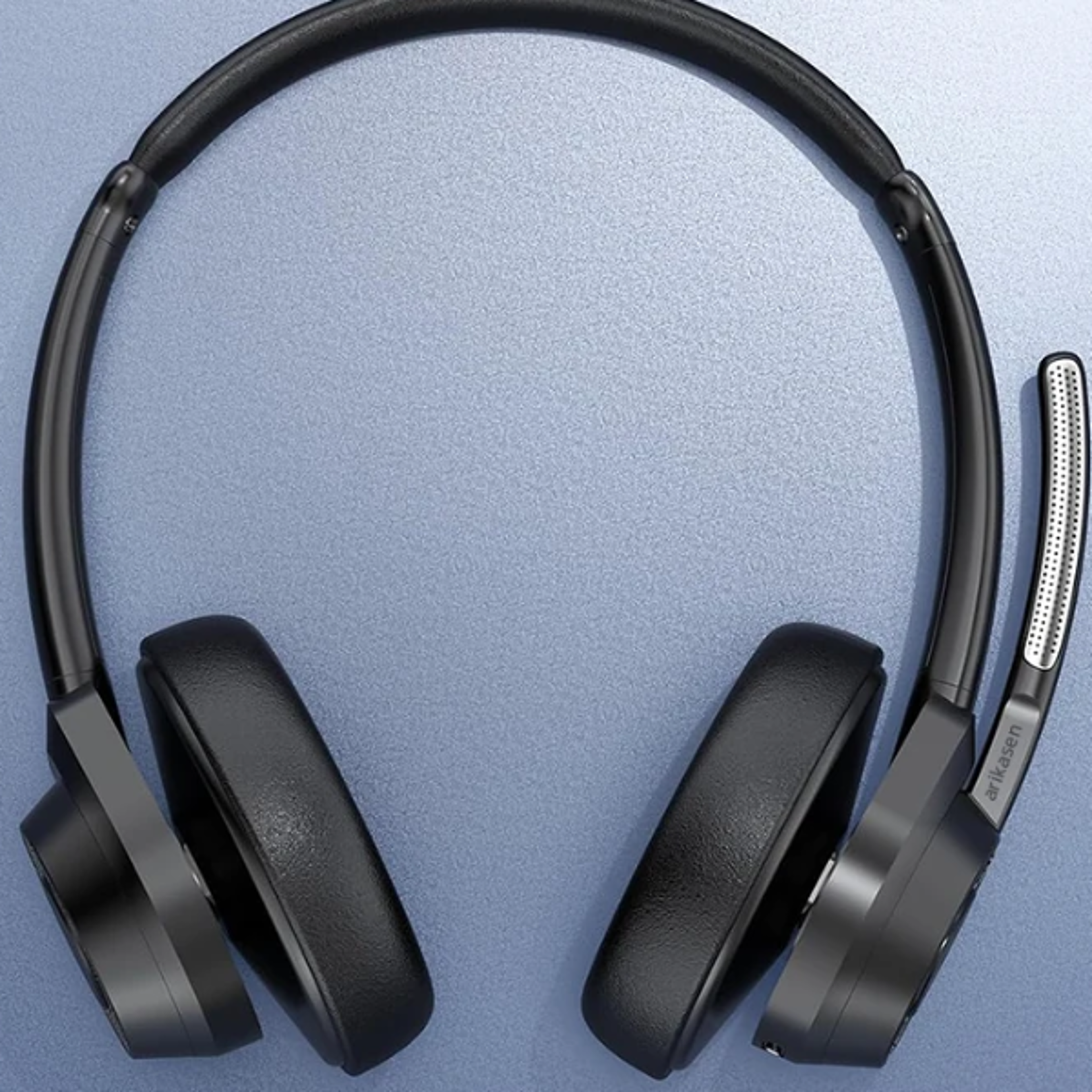 wireless bluetooth headset with noise canceling mic and multipoint connection