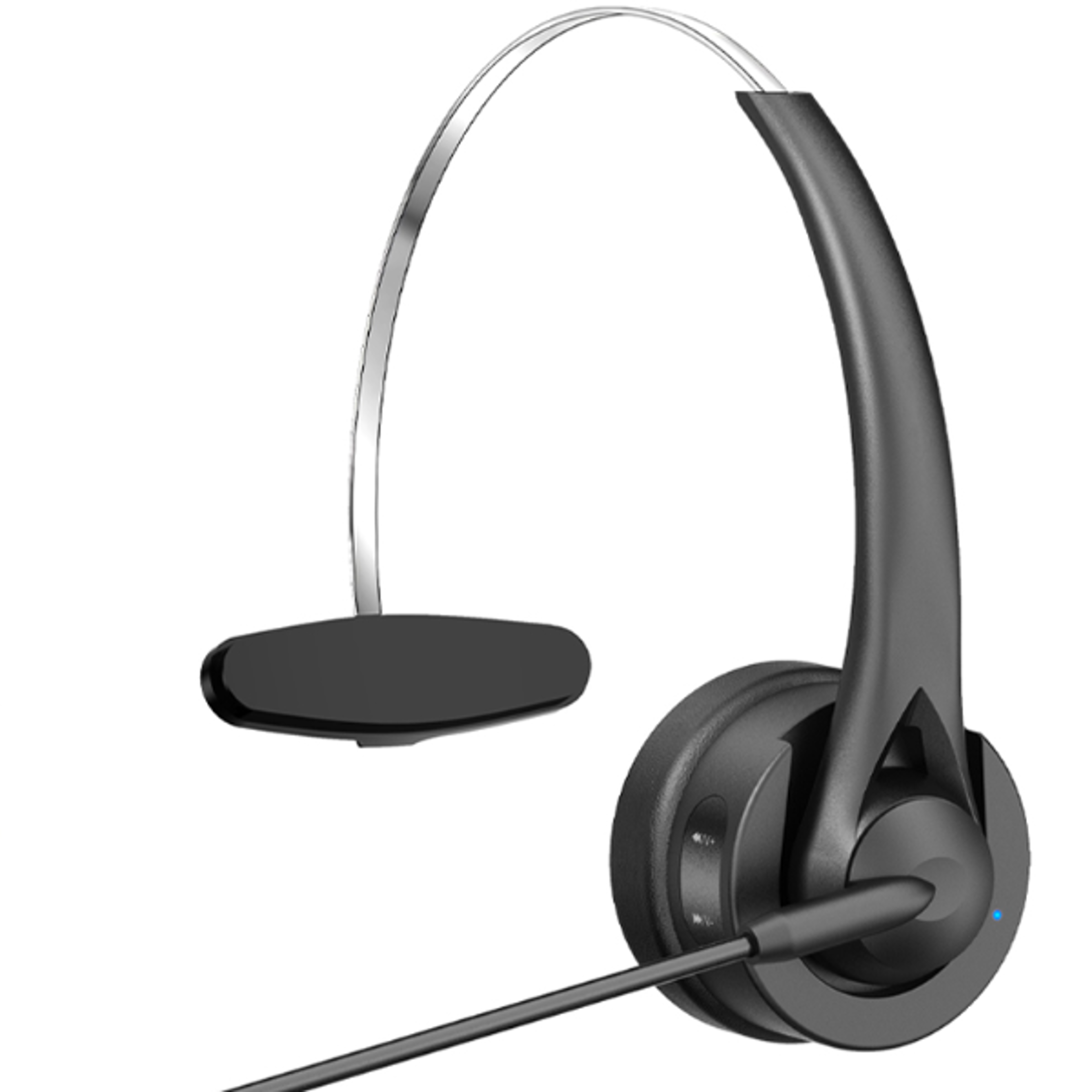 bluetooth noise cancelling headset with microphone for calls and work