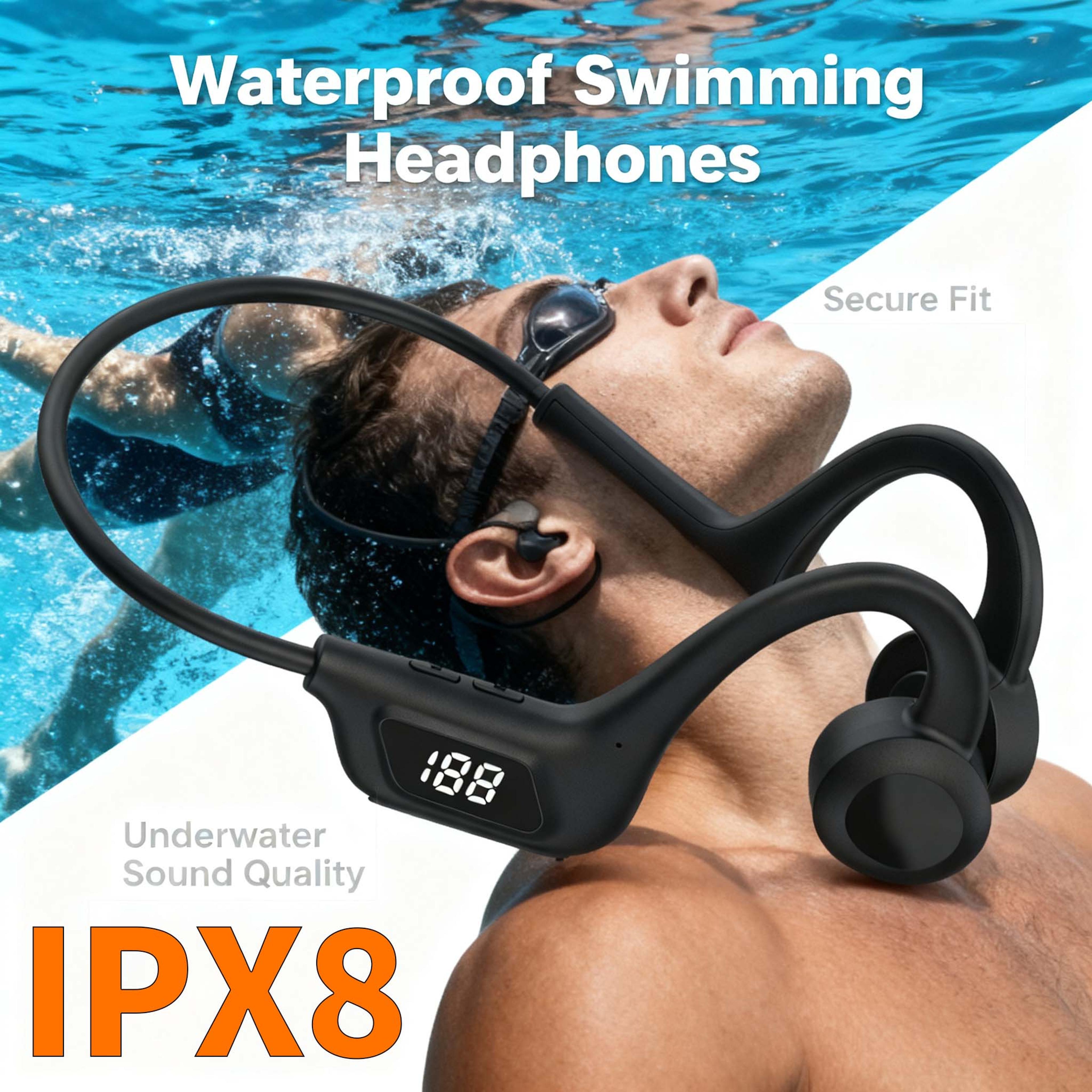 Bluetooth Bone Conduction Sport Headphones For Swimming And Outdoor Training 2