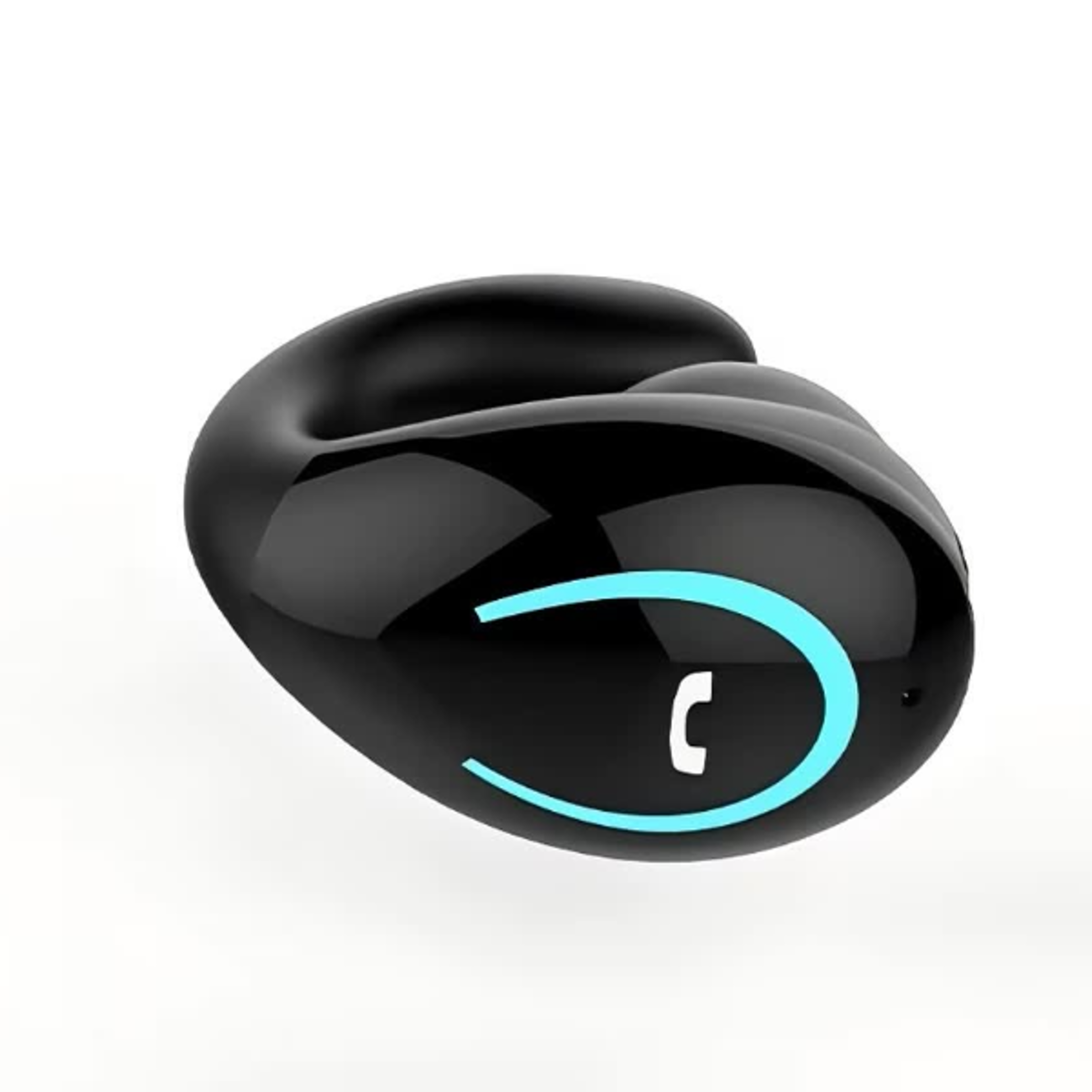 air conduction clip on bluetooth headset with microphone for work and driving