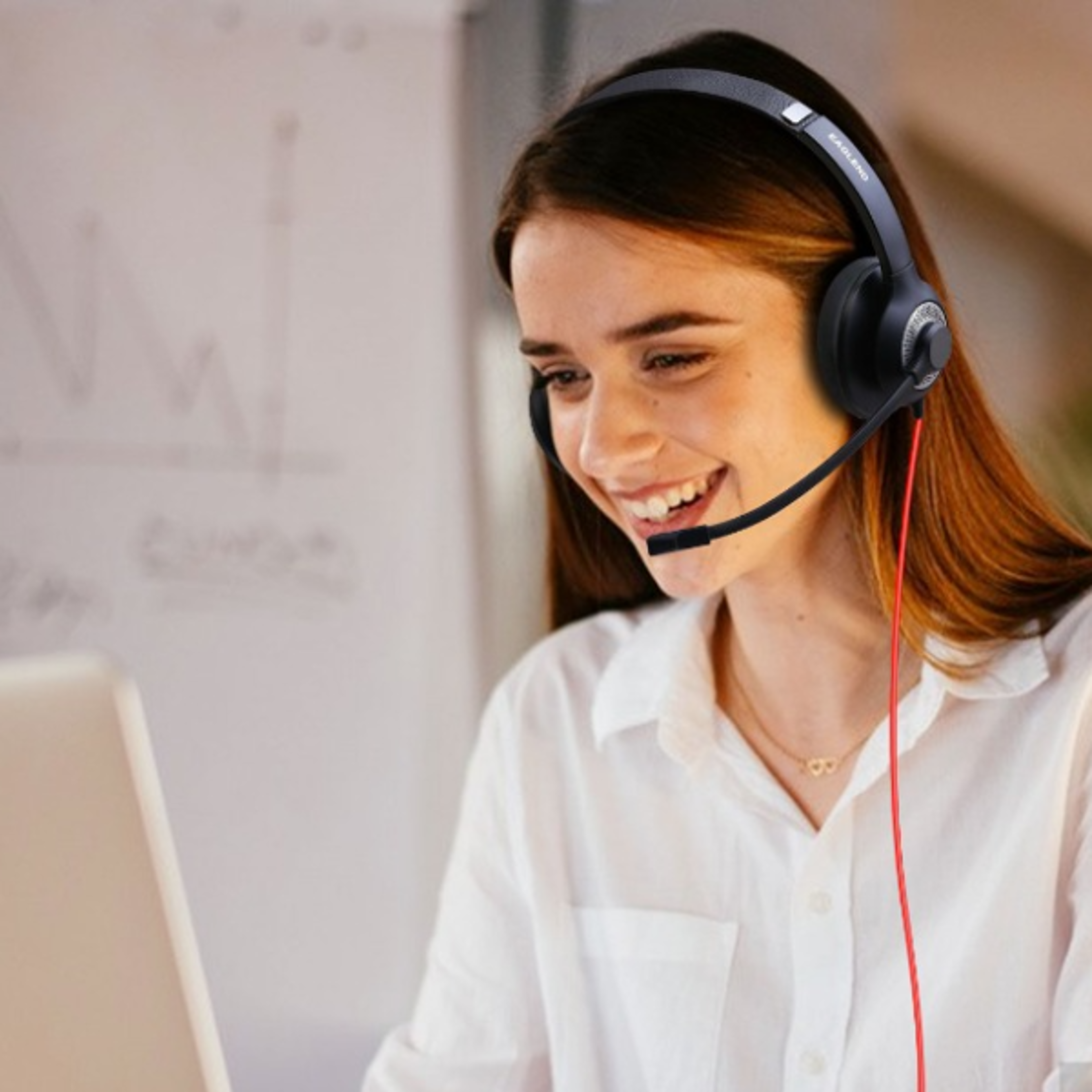 usb headset for pc with noise cancelling microphone and in line controls