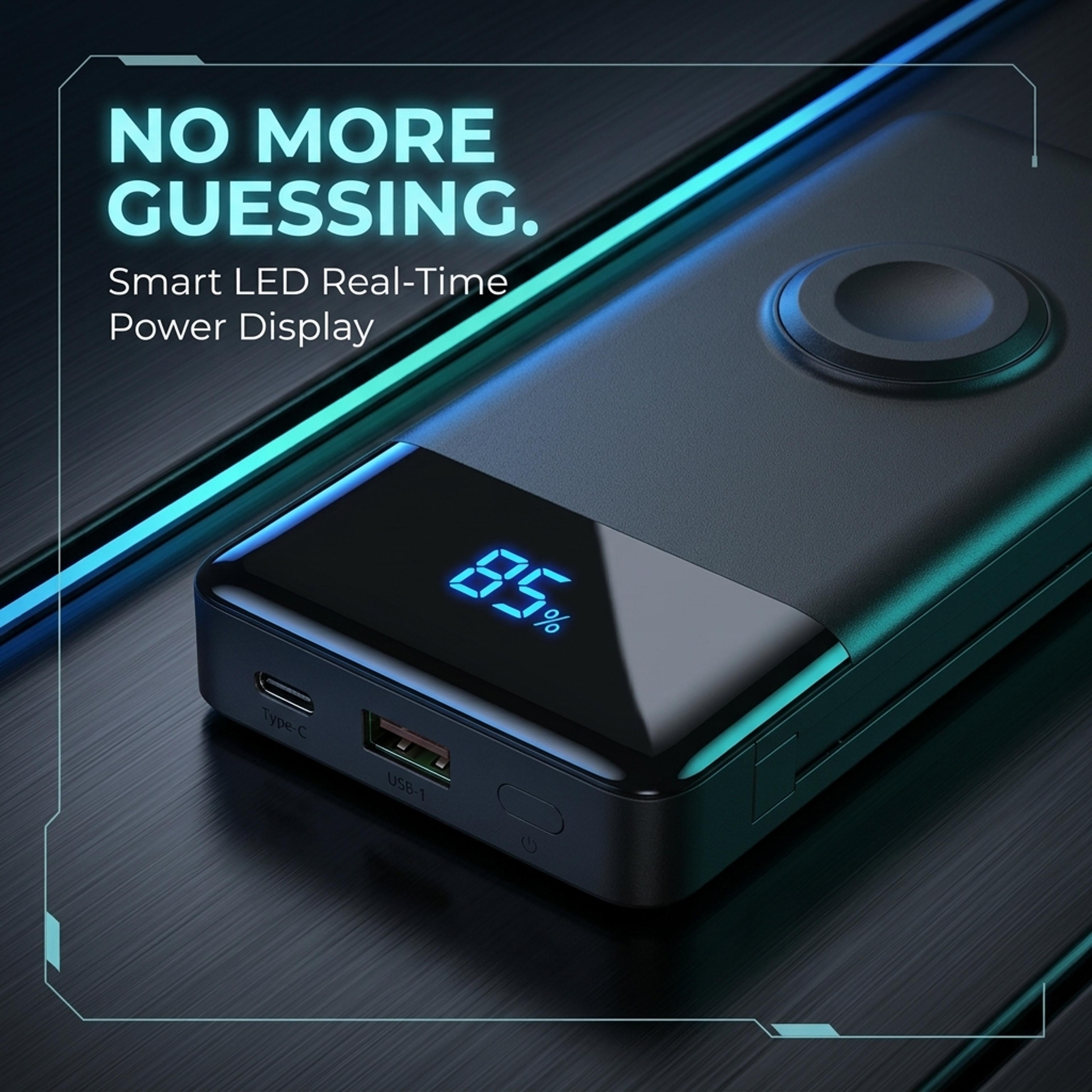 Fast Charging Portable Power Bank With Built In Cable AC Plug  Apple Watch Charger 2