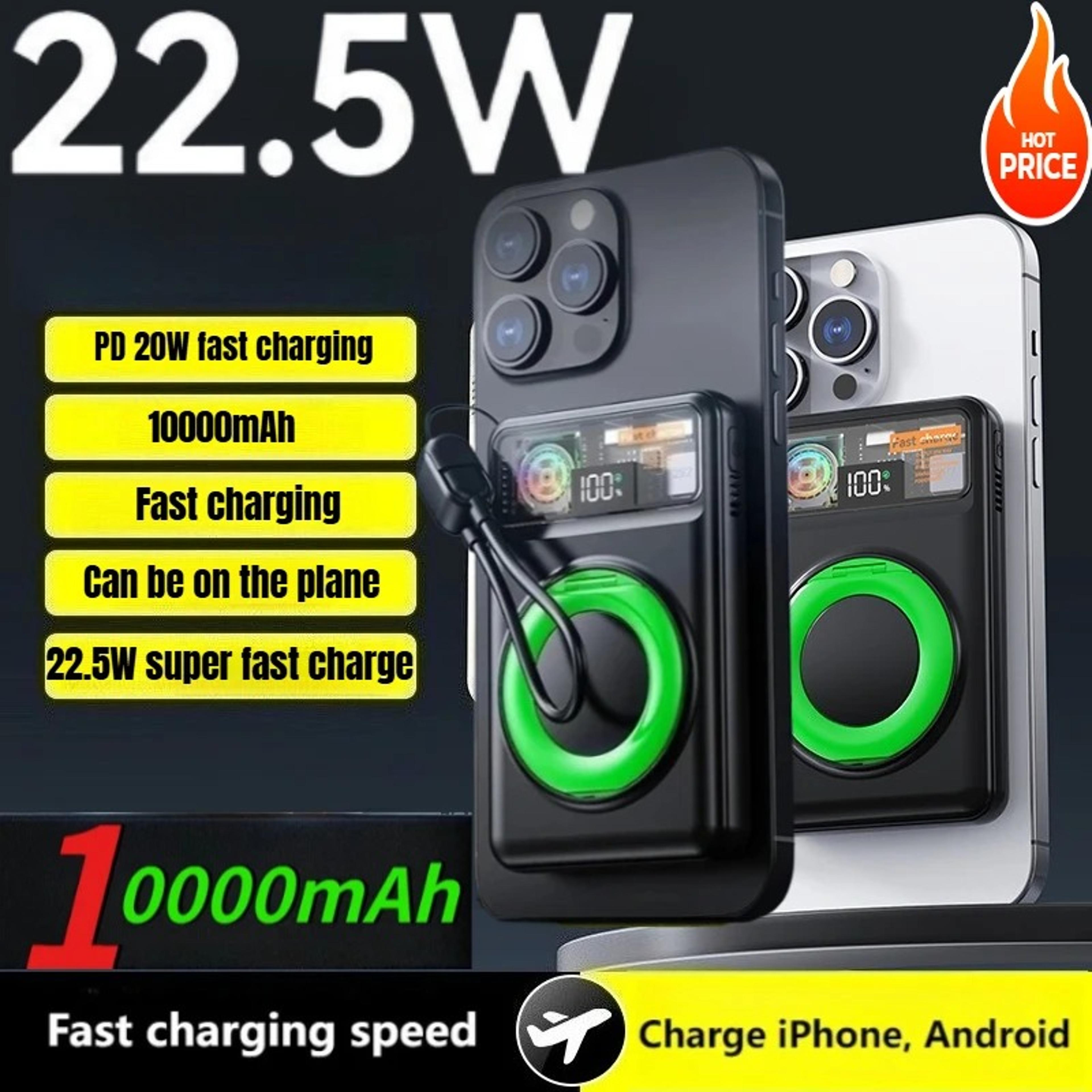 Magnetic Wireless Power Bank With Apple Watch Charger And Fast Charging 4