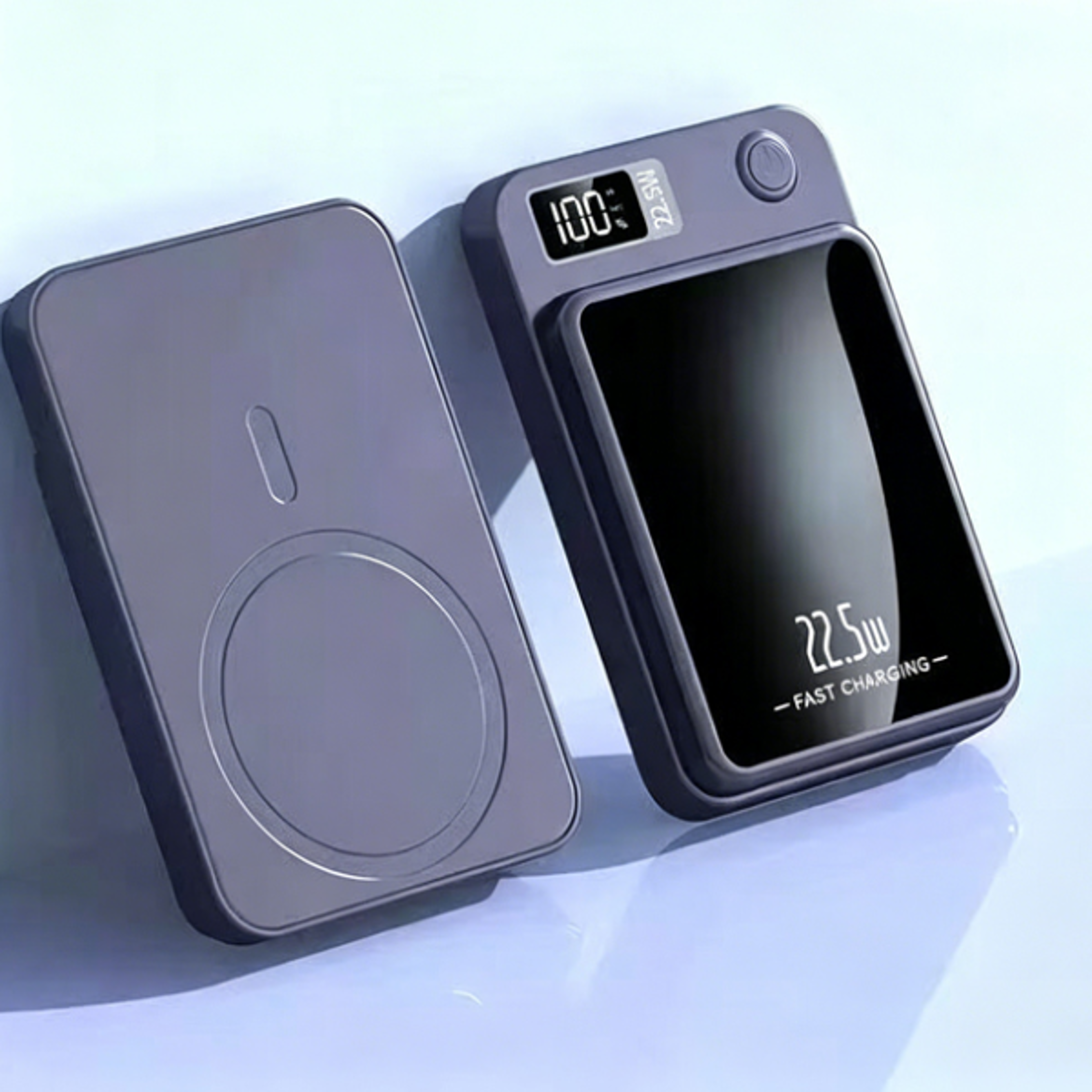 magnetic wireless power bank fast charging portable phone charger with digital display