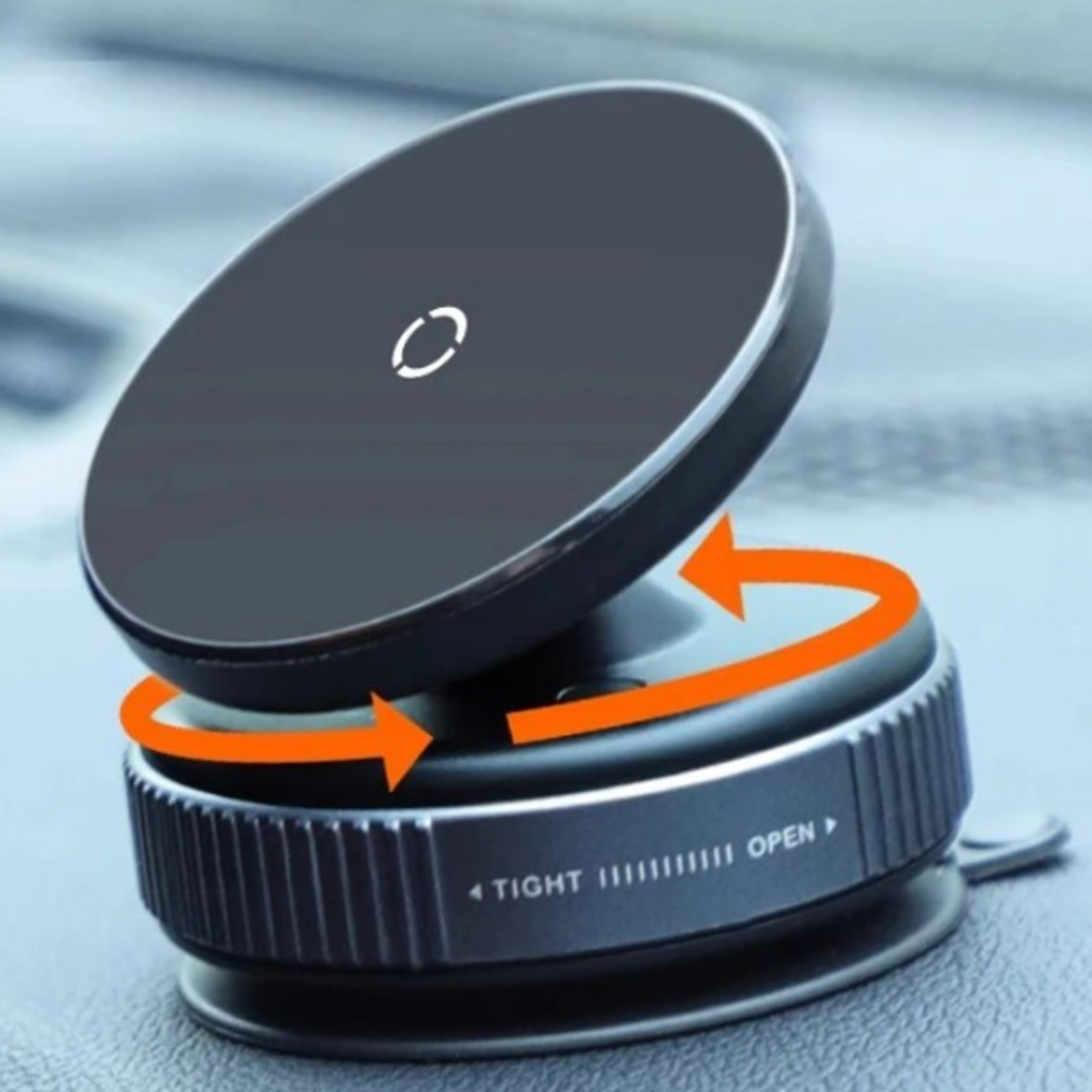 magsafe magnetic car mount with vacuum suction and rotation phone holder