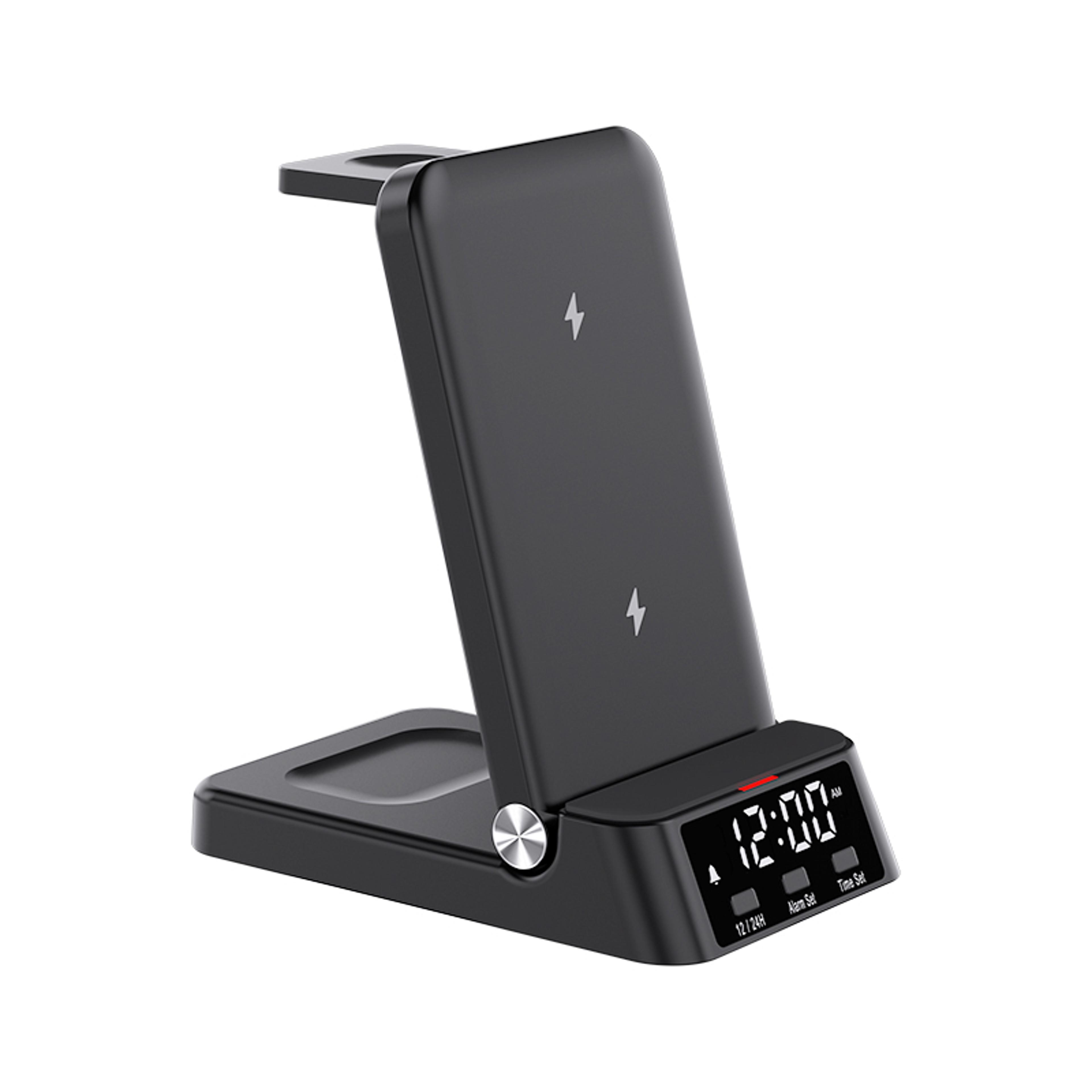 Wireless Charger With Clock Magnetic Charging Station For IPhone Samsung  Foldable Phones 6