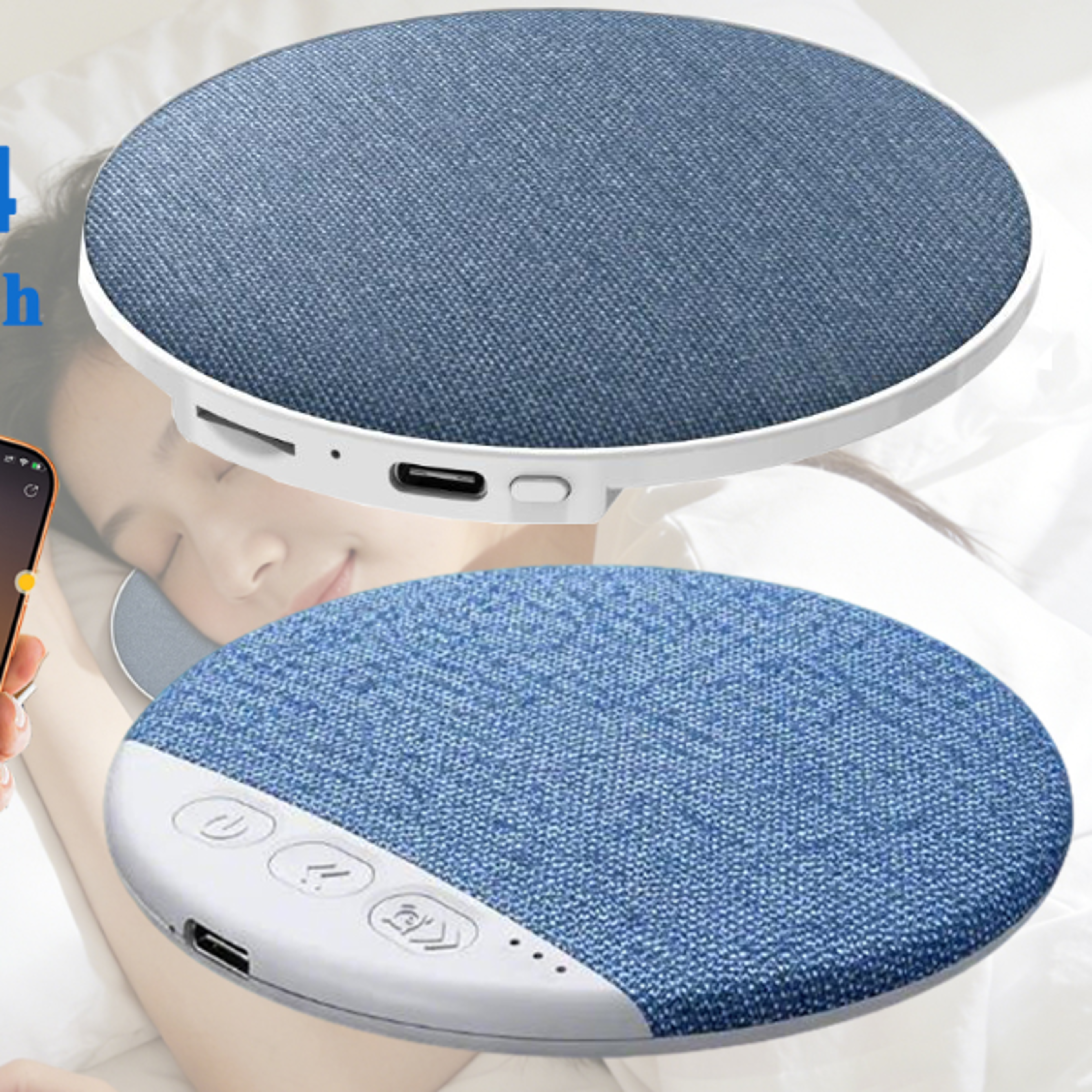 bluetooth pillow speaker mini sleep aid speaker with hifi stereo sound