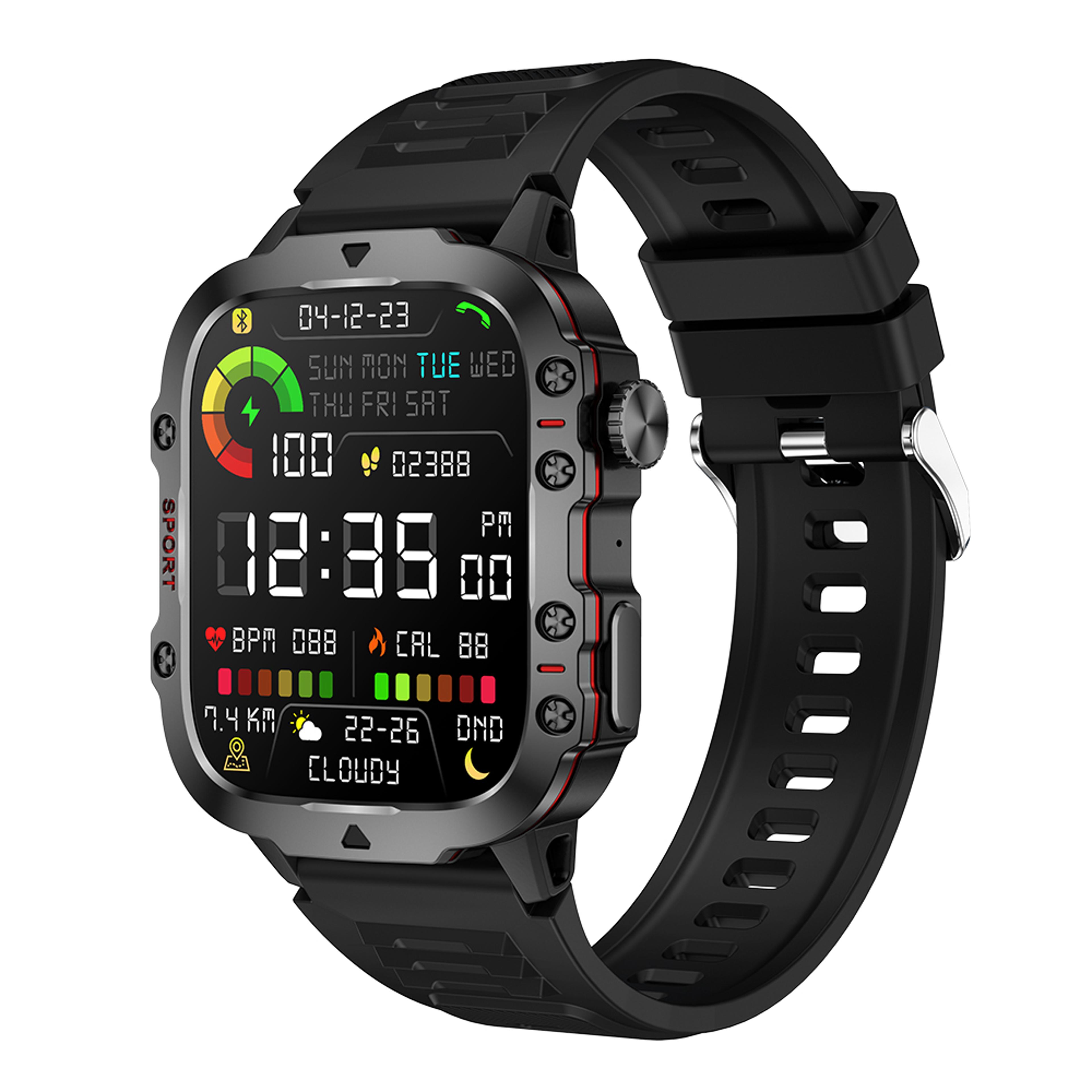 Military Smart Watch With Bluetooth Calling Waterproof Fitness Tracker For Android  IPhone 1
