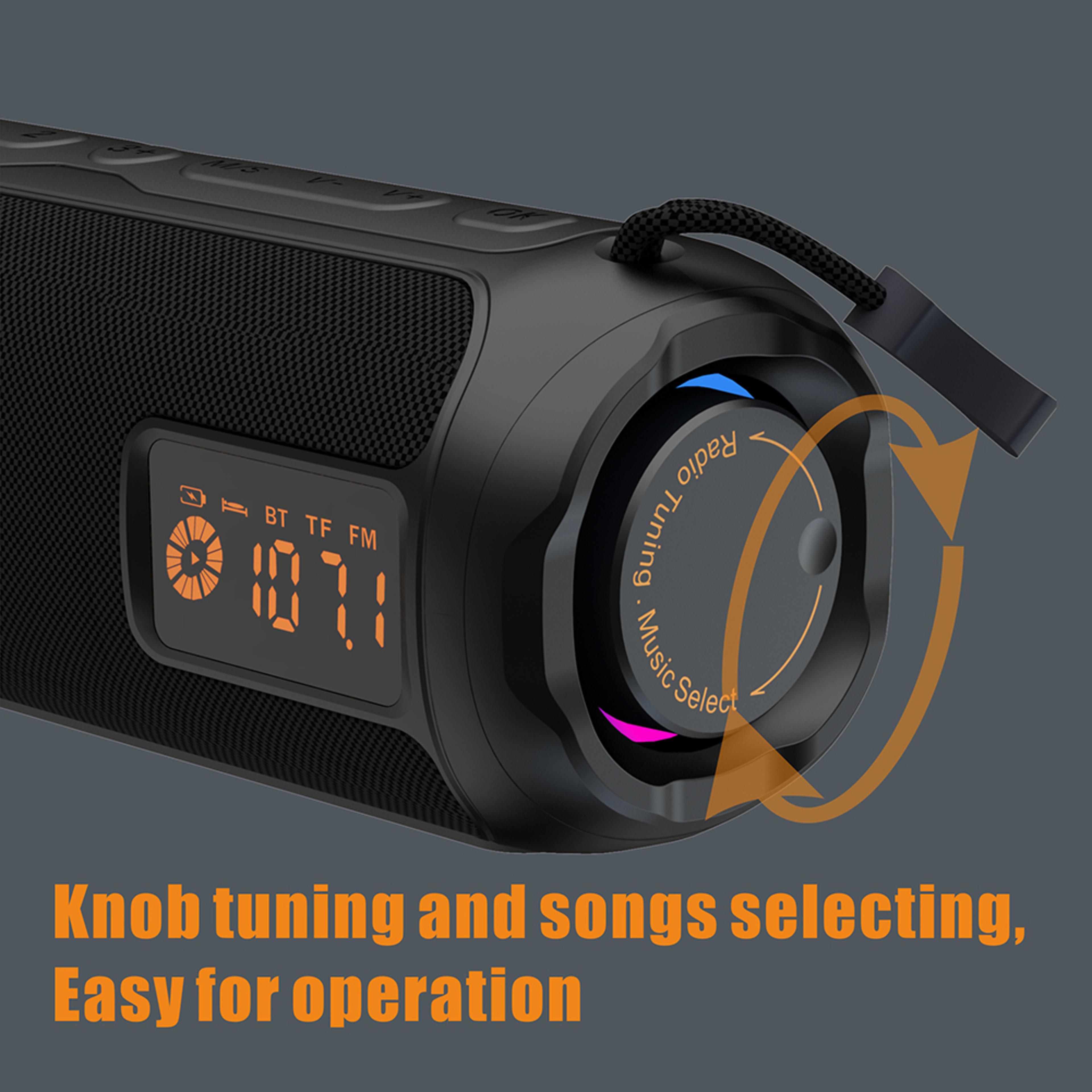Portable Bluetooth Speaker With FM Radio Rechargeable Wireless Radio And LED Display 3