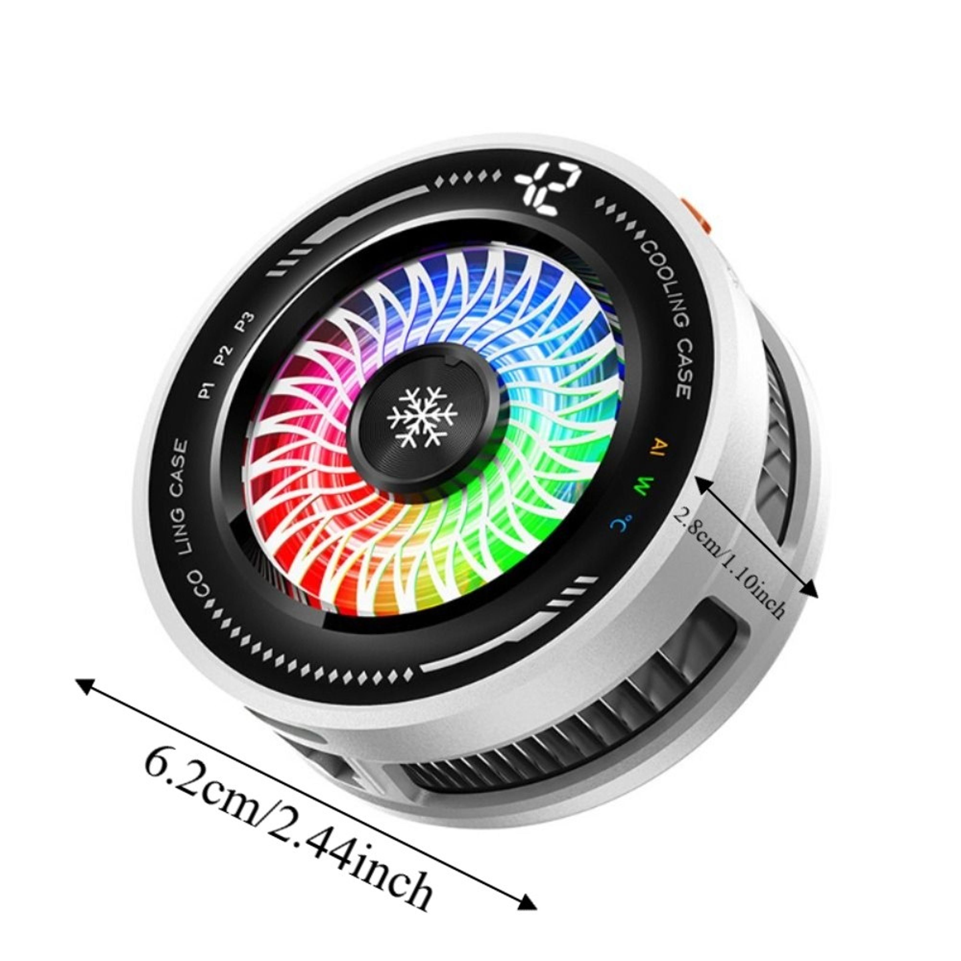 Magnetic Phone Cooler With RGB LED Cooling Modes For Mobile Gaming 4