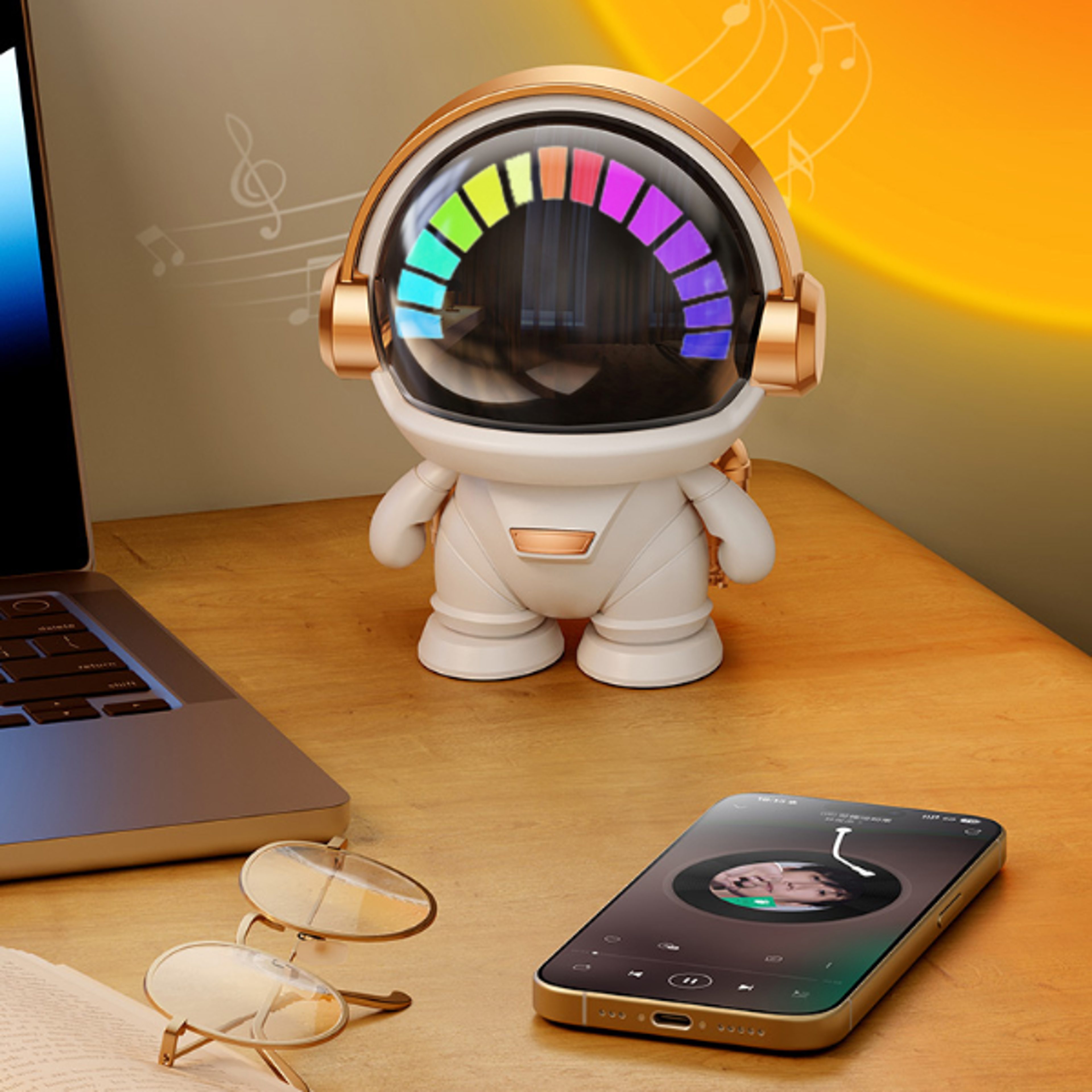 bluetooth astronaut speaker tws portable wireless mini speaker with stereo sound