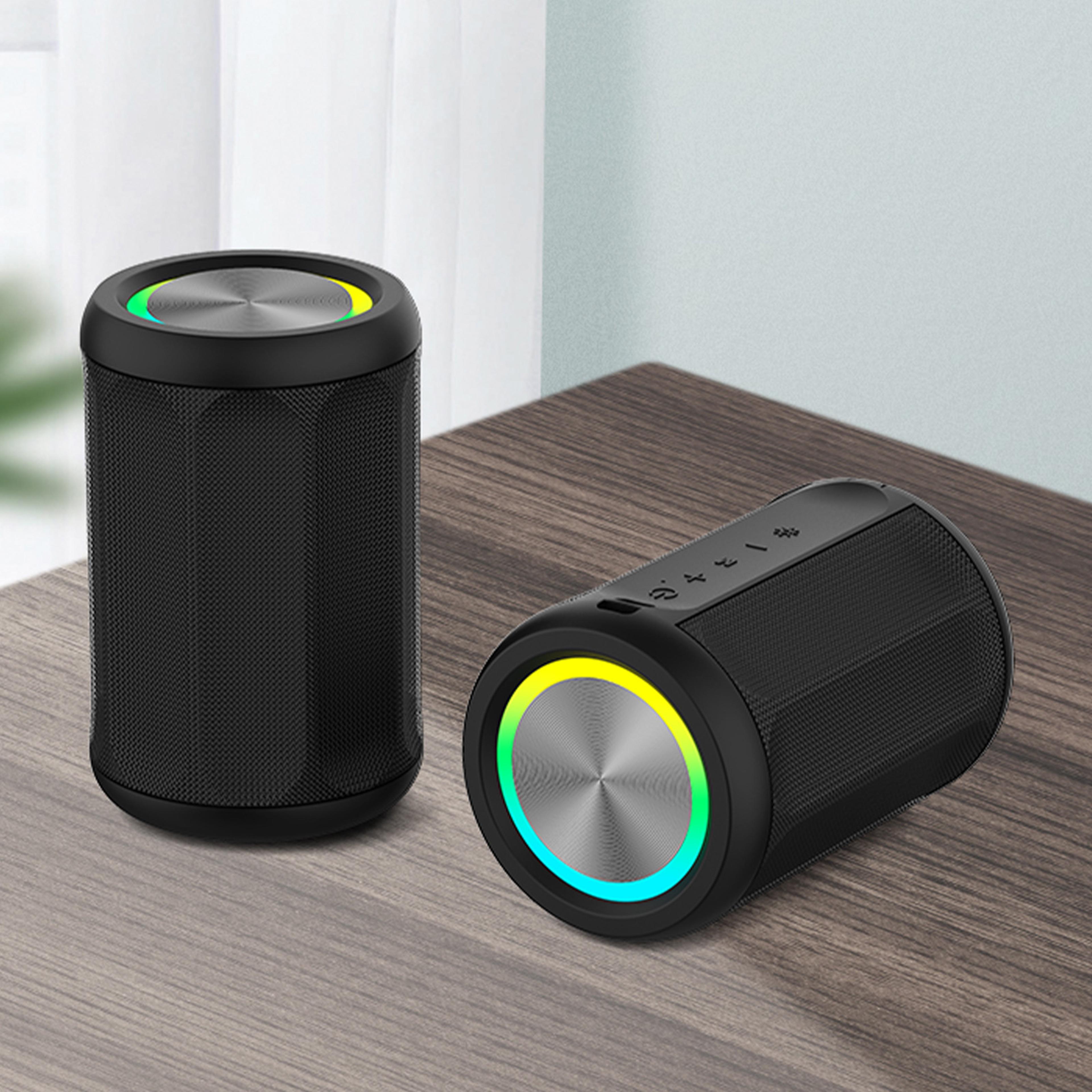 Portable Bluetooth Wireless Speaker With RGB Lights FM Radio  Playtime 1
