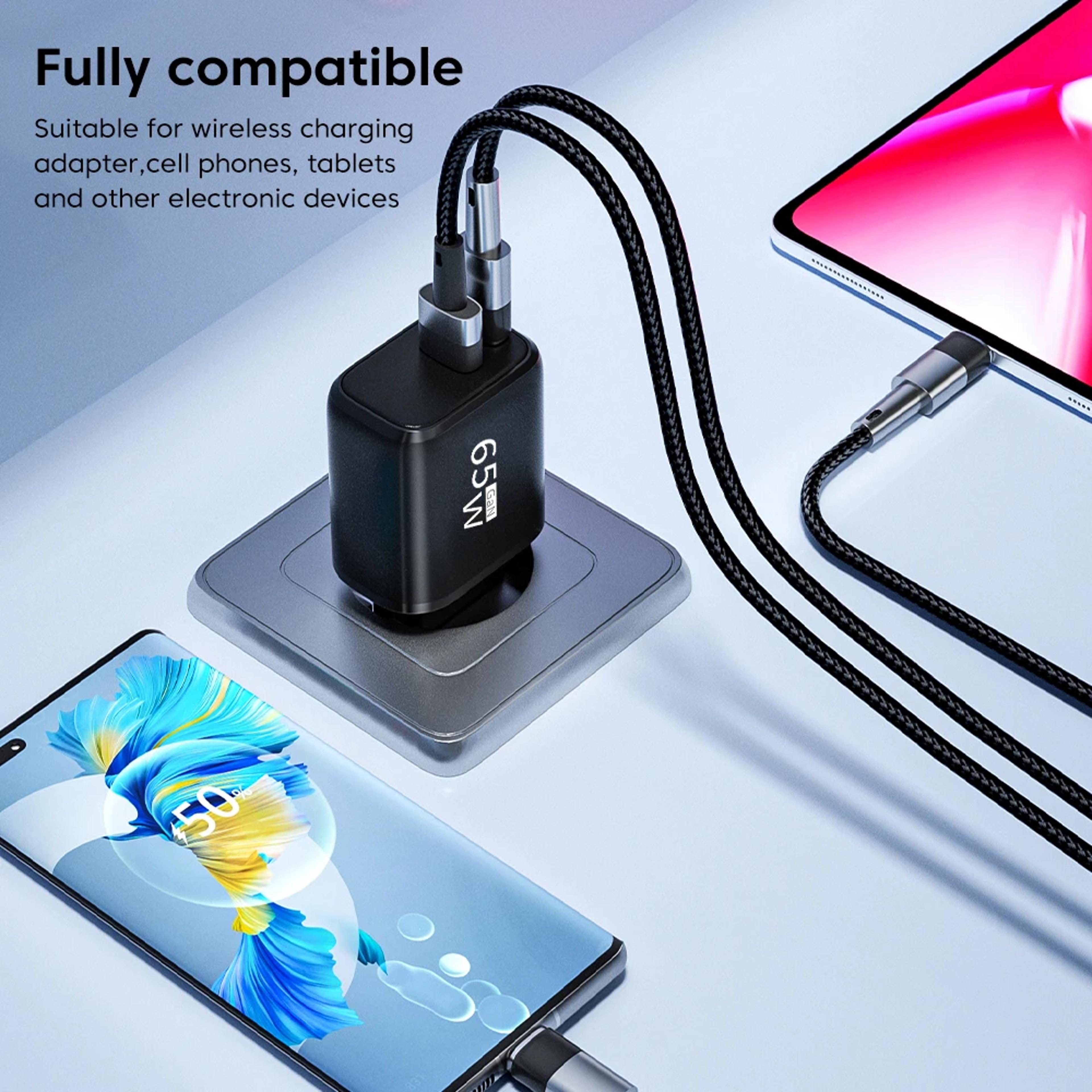 Charger Dual Port USB C Fast Charger PD Wall Adapter 2