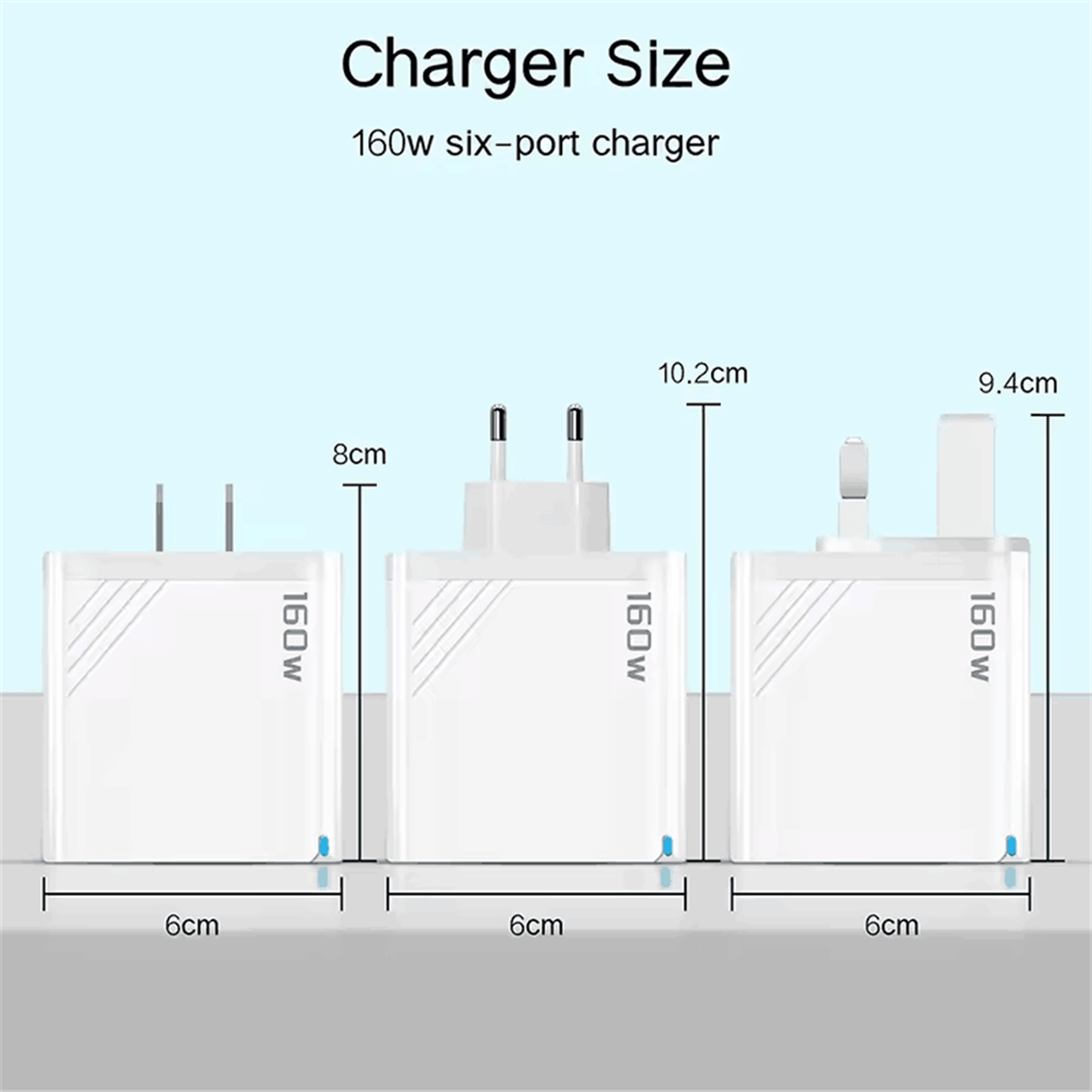 USB Charger Multi Port Fast Charging Adapter With Quick Charge 4