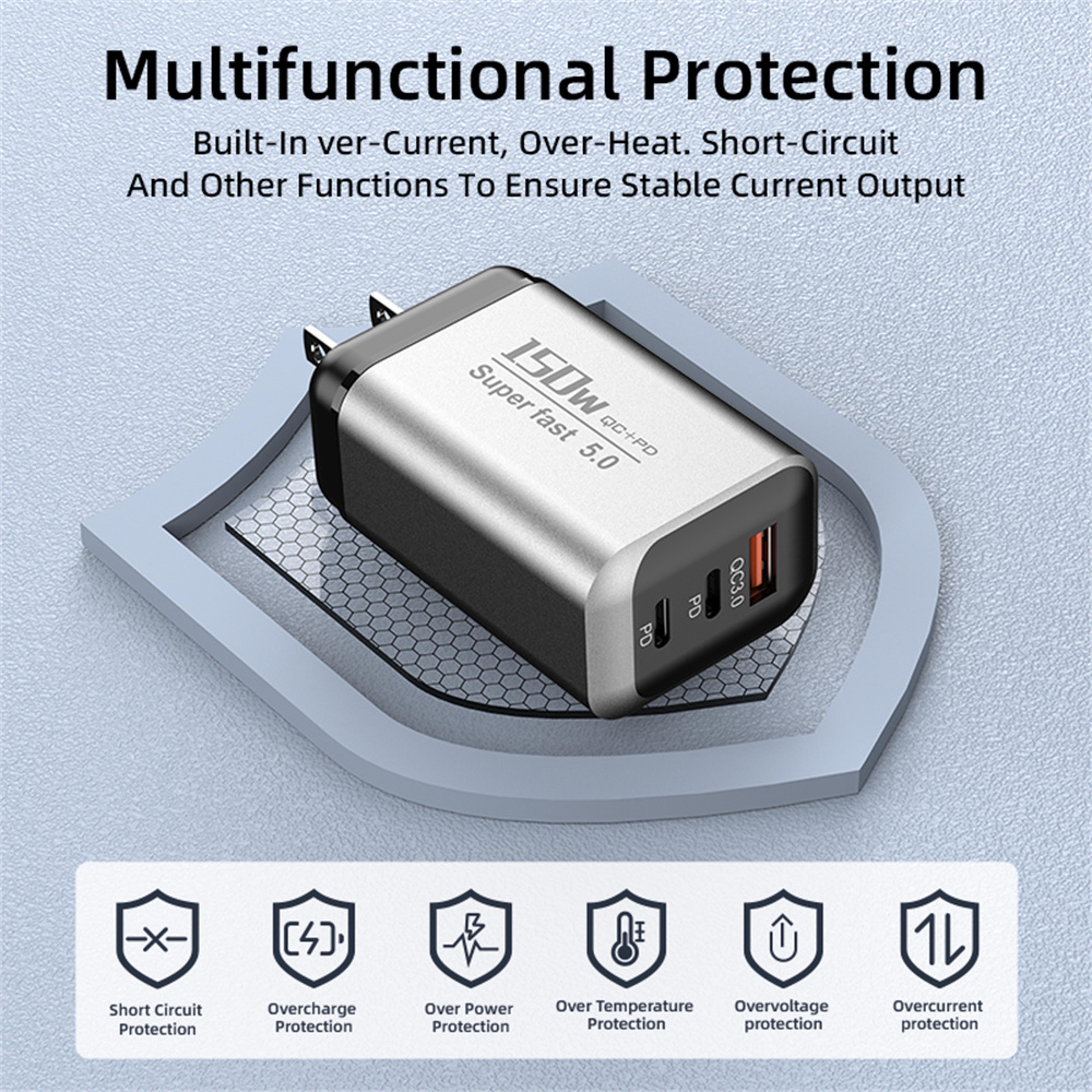 USB C Fast Charger With Travel Power Adapter 5