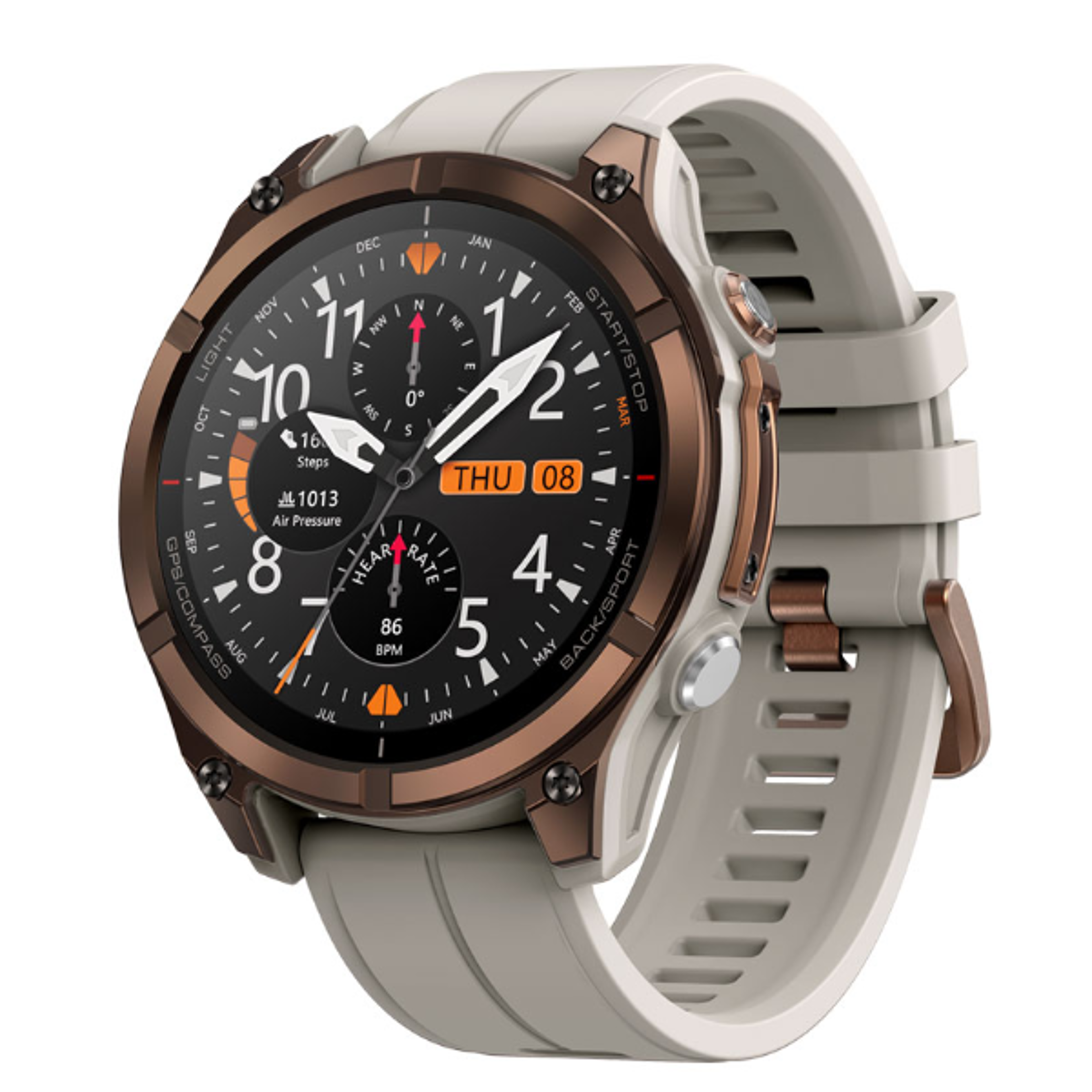 pro gps smartwatch with amoled display and plus sports modes